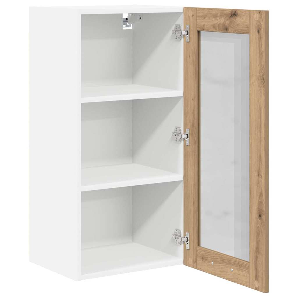 Κρεμαστό ντουλάπι με πόρτα 2 pcs Artisan Oak 40 x 31 x 80 εκ.
