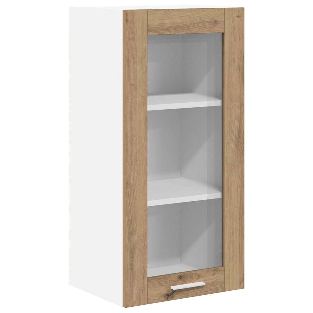 Κρεμαστό ντουλάπι με πόρτα 2 pcs Artisan Oak 40 x 31 x 80 εκ.