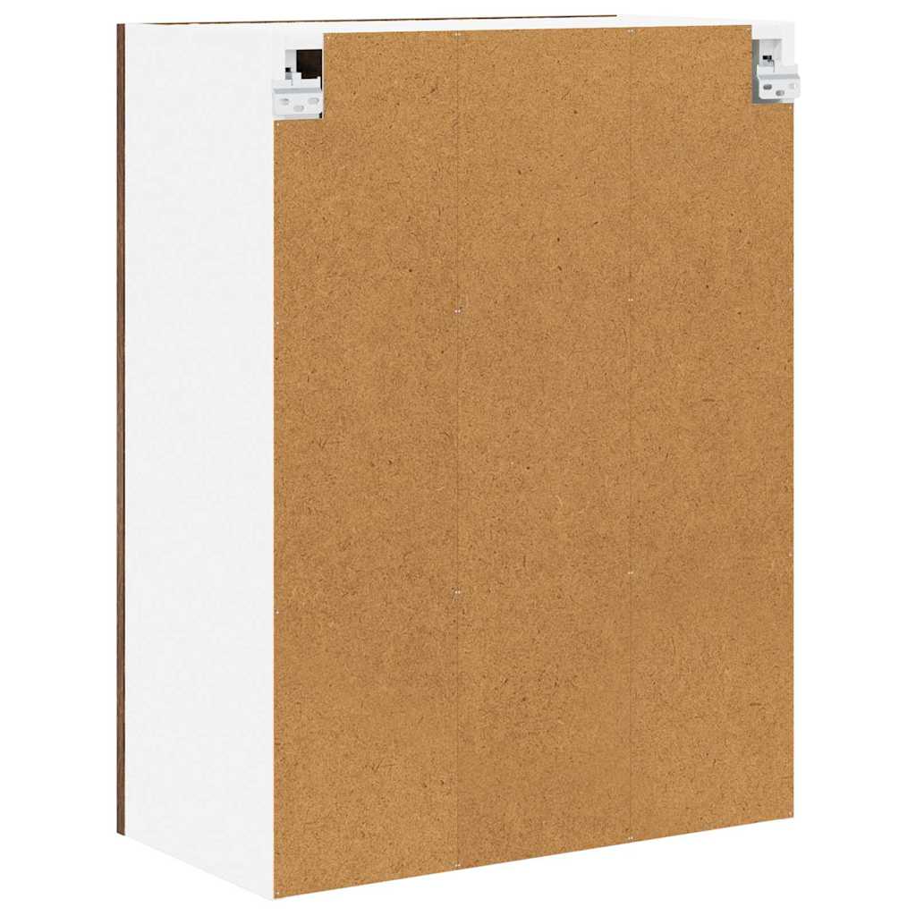 Κρεμαστό ντουλάπι με αποθήκευση Καπνιστό Δρύς 60 x 31 x 80 εκ. - Pakobazaar