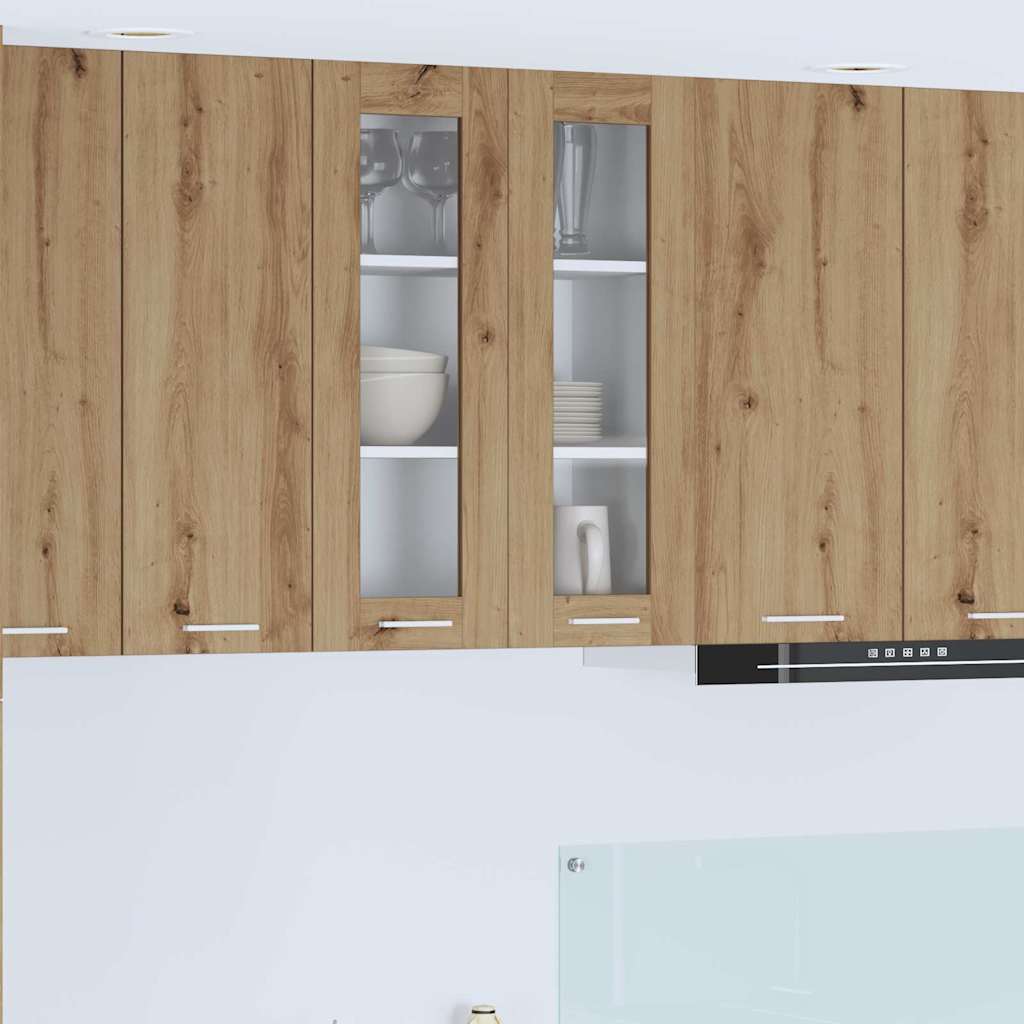 Κρεμαστό ντουλάπι με πόρτα Riga Artisan Oak 60 x 31 x 80 εκ. - Pakobazaar