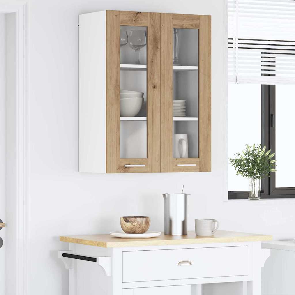 Κρεμαστό ντουλάπι με πόρτα Riga Artisan Oak 60 x 31 x 80 εκ. - Pakobazaar