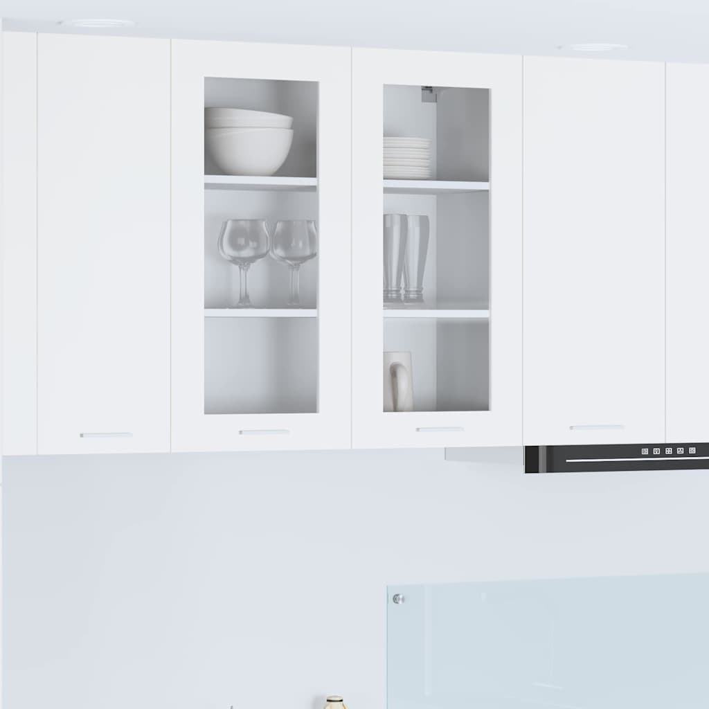 Κρεμαστό ντουλάπι Λευκό 80 x 31 x 80 εκ. Επεξεργασμένο ξύλο - Pakobazaar