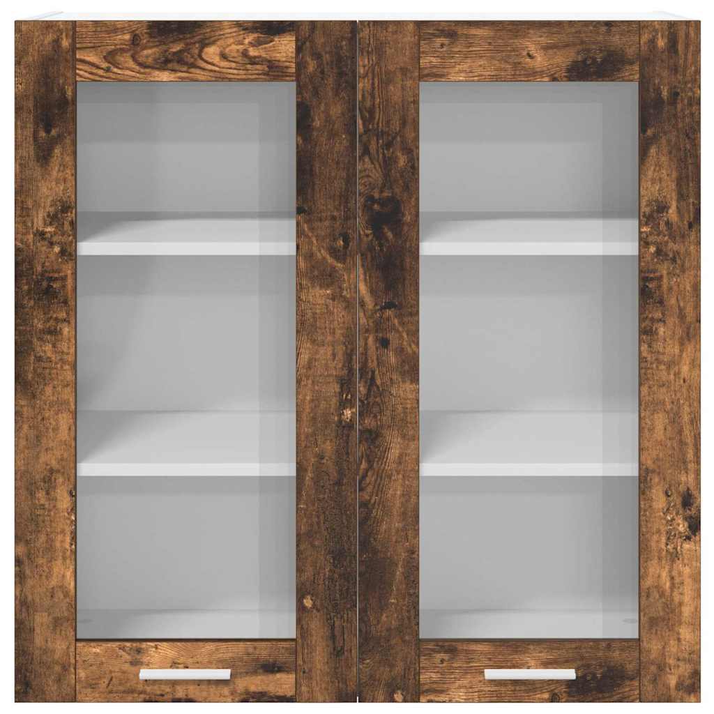 Κρεμαστό ντουλάπι με αποθήκευση Καπνιστό Δρύς 80 x 31 x 80 εκ.