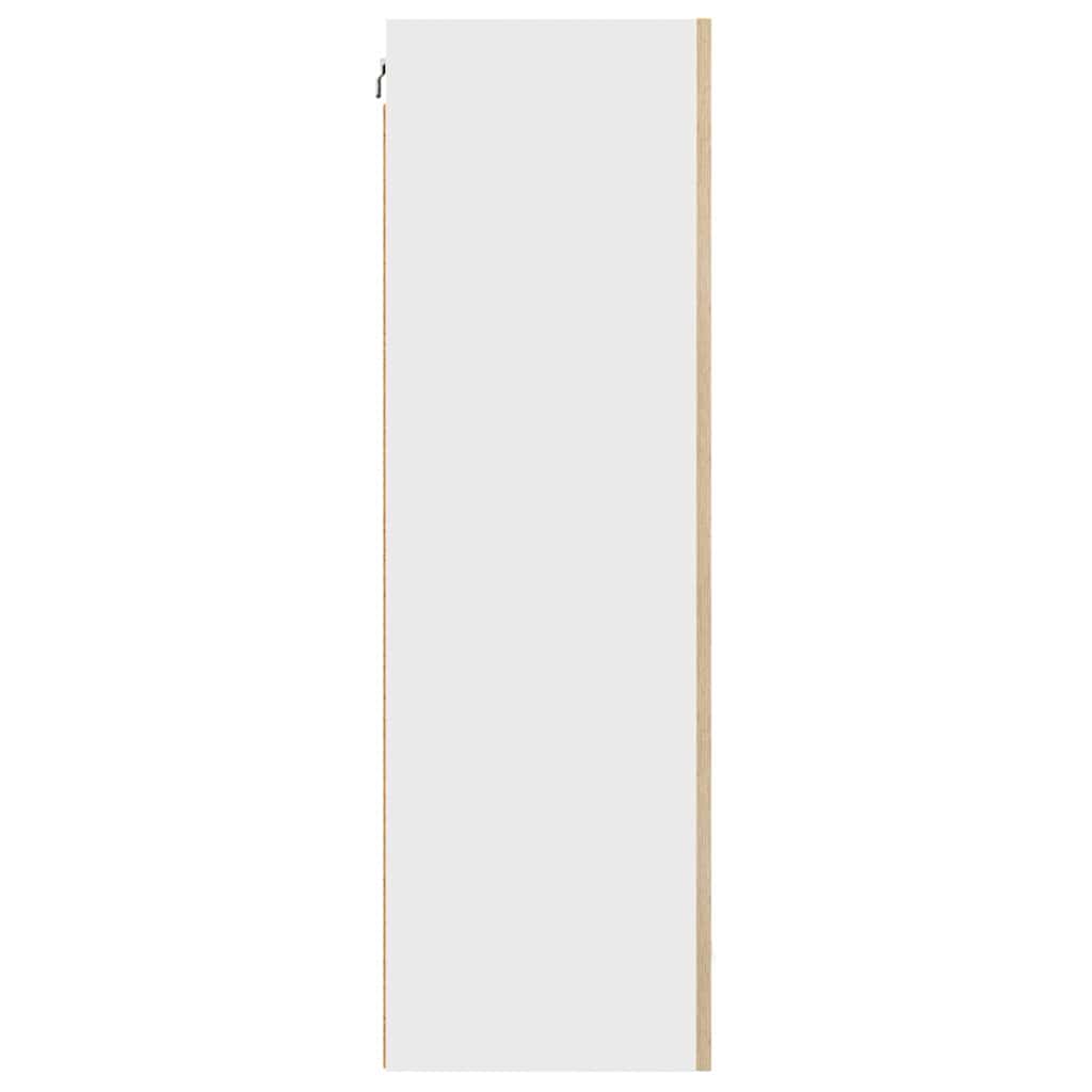 Κρεμαστό ντουλάπι Σομόνα Δρυς και Λευκό 50 x 31 x 100 εκ. - Pakobazaar