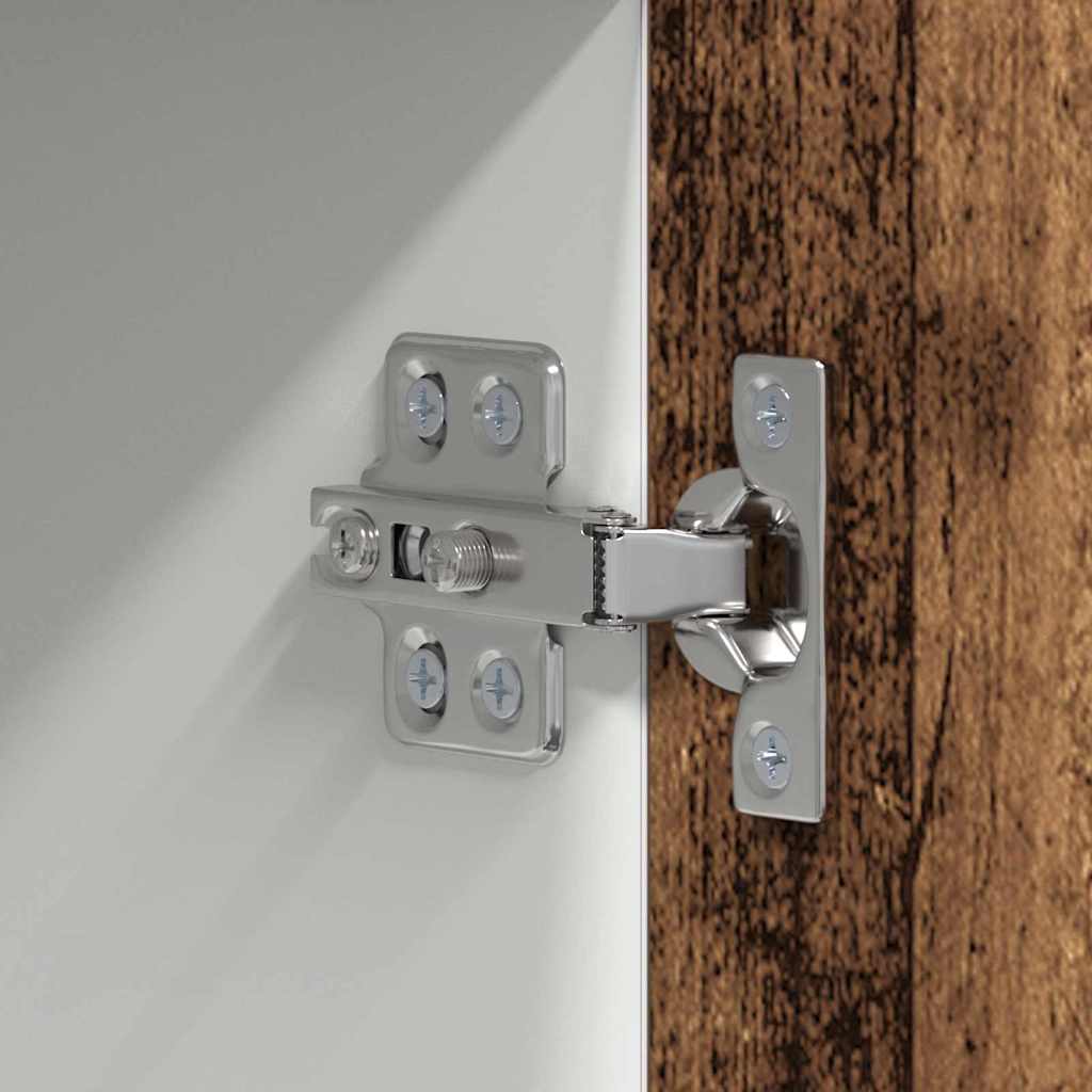 Κρεμαστό ντουλάπι Παλαιό Ξύλο και Λευκό 50 x 31 x 100 εκ. - Pakobazaar