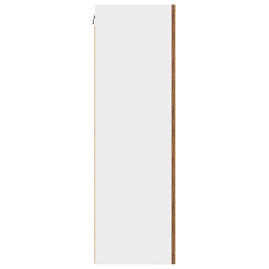 Κρεμαστό ντουλάπι Παλαιό Ξύλο και Λευκό 50 x 31 x 100 εκ. - Pakobazaar