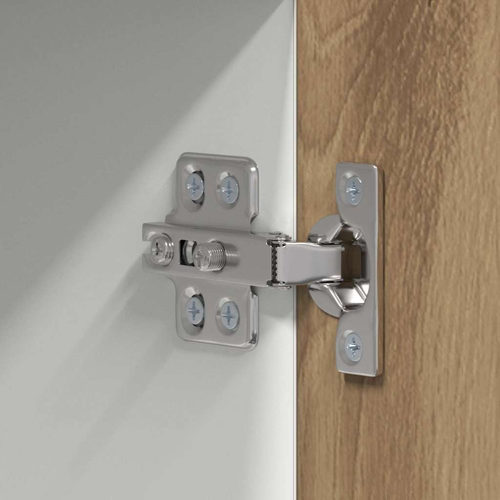 Κρεμαστό ντουλάπι Χειροποίητη Δρυς και Λευκό 50 x 31 x 100 εκ. - Pakobazaar