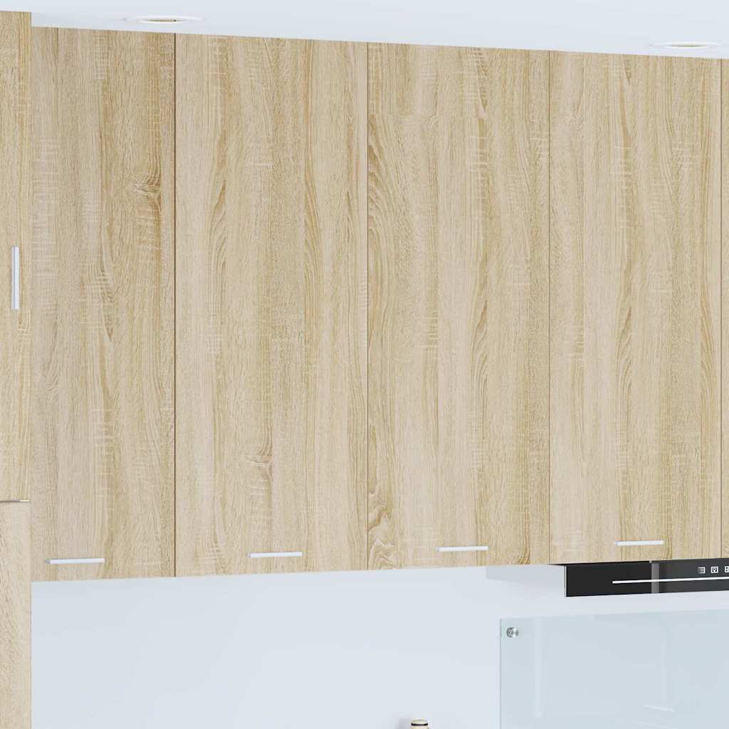 Κρεμαστό ντουλάπι με αποθήκευση Δρύς Sonoma 80 x 31 x 100 εκ. - Pakobazaar