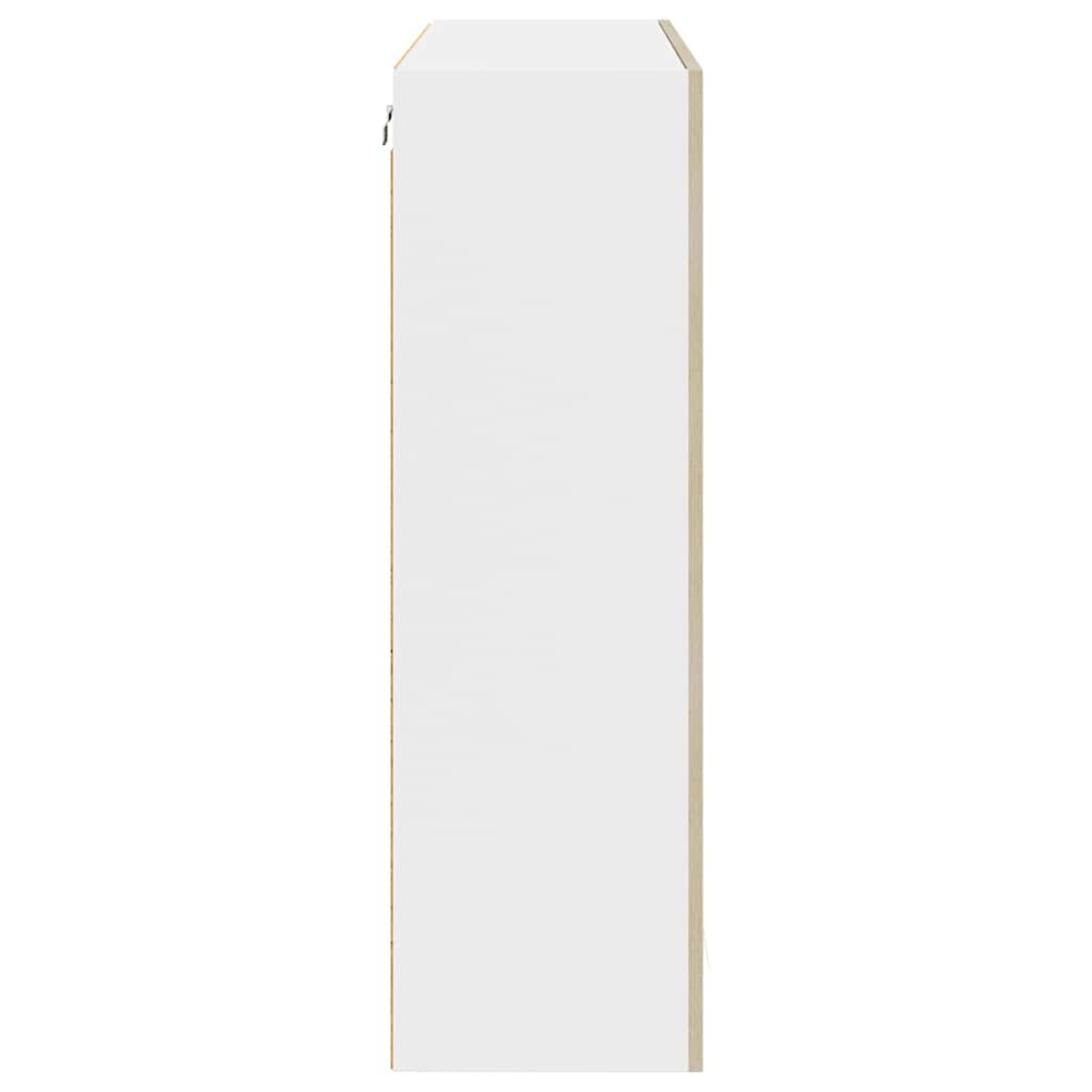 Κρεμαστό ντουλάπι με αποθήκευση Δρύς Sonoma 80 x 31 x 100 εκ. - Pakobazaar