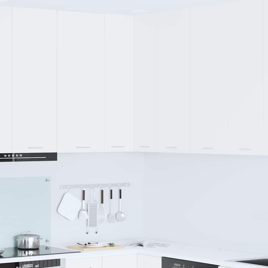 Κρεμαστό ντουλάπι Λευκό 57 x 57 x 100 εκ. Επεξεργασμένο ξύλο