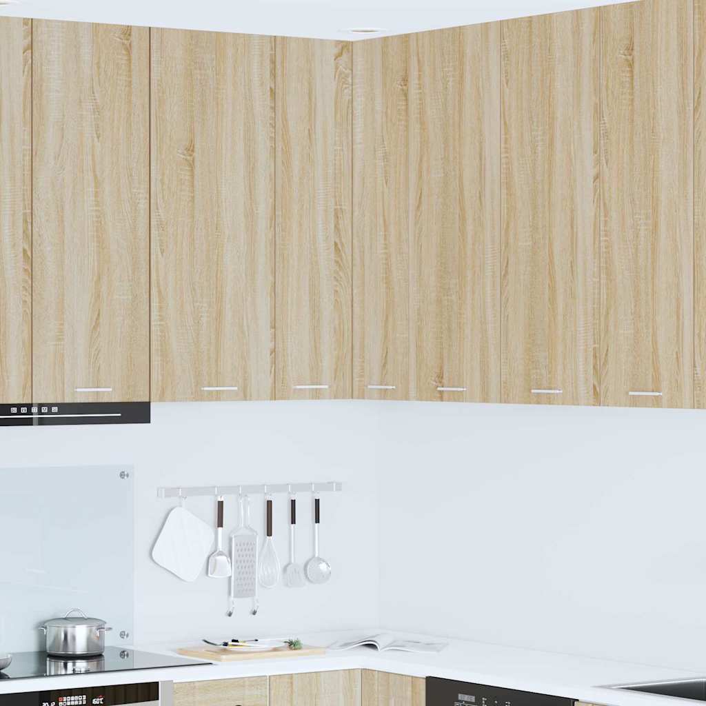 Κρεμαστό ντουλάπι Σομόνα Δρυς και Λευκό 57 x 57 x 100 εκ.