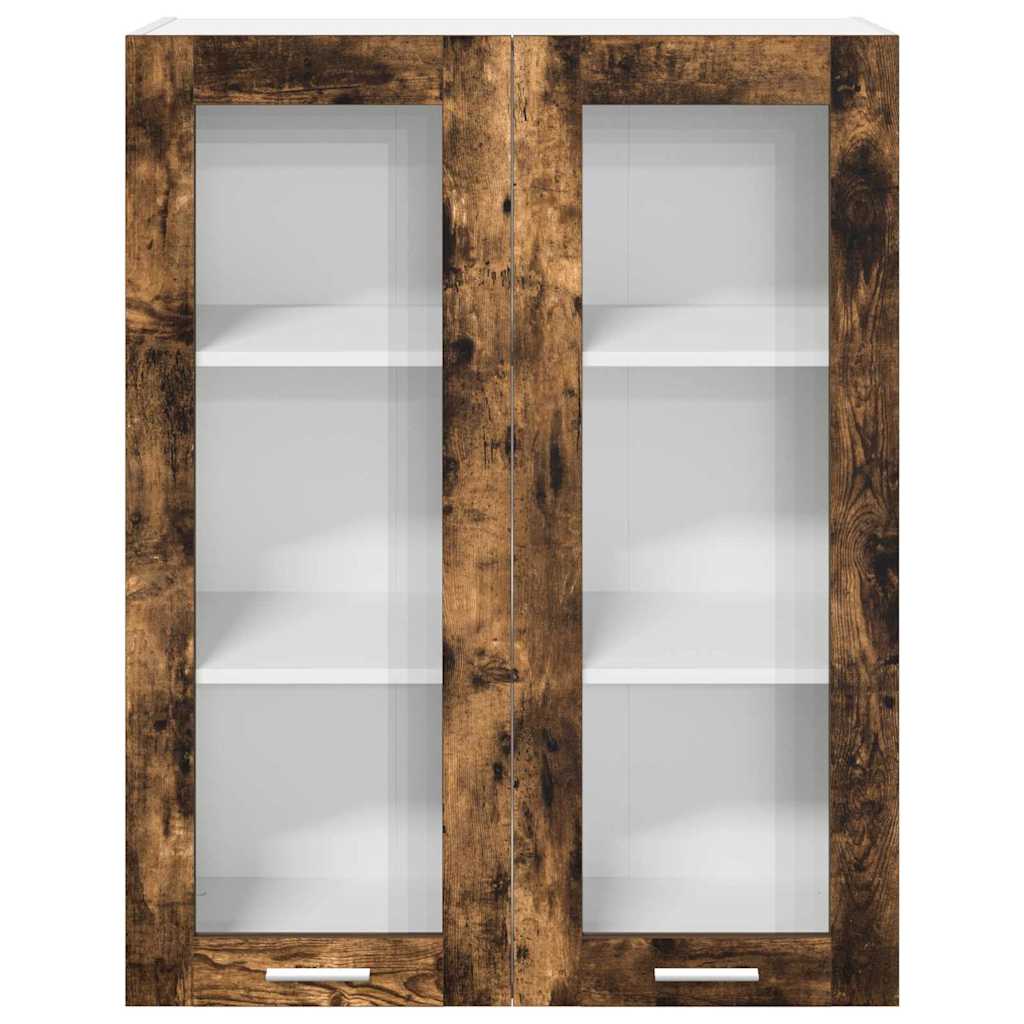 Κρεμαστό ντουλάπι με αποθήκευση Καπνιστό Δρύς 80 x 31 x 100 εκ.