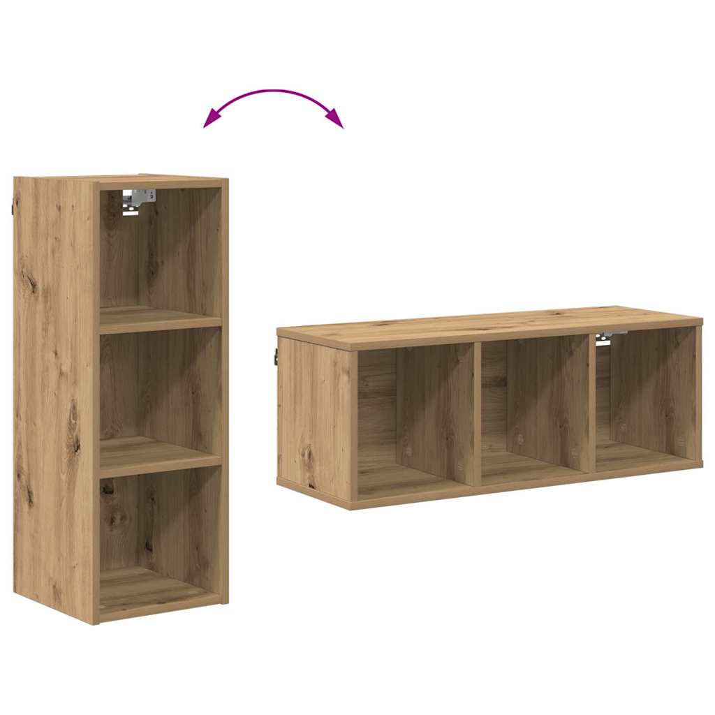 Κρεμαστό ντουλάπι με αποθήκευση Artisan Oak 30 x 29,5 x 80 εκ. - Pakobazaar