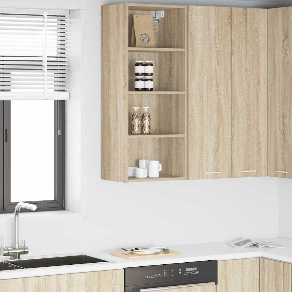 Κρεμαστό ντουλάπι με αποθήκευση Δρύς Sonoma 40 x 29,5 x 100 εκ.