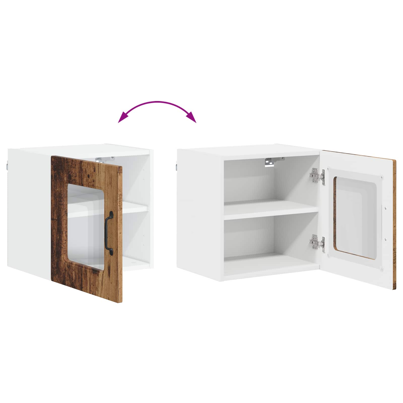 Πάνελ πλυντηρίου πιάτων Kalmar Παλιό ξύλο 40 x 31 x 40 εκ.