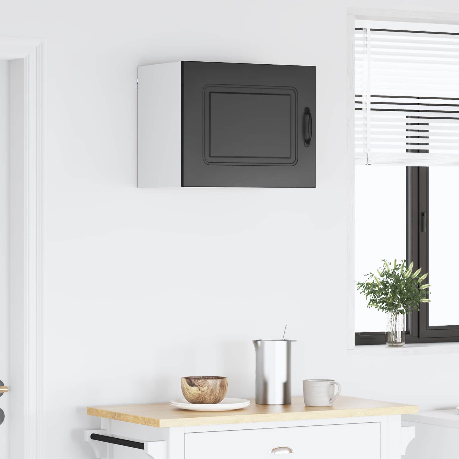 Ντουλάπα Κουζίνας με αποθήκευση Kalmar Μαύρο 50 x 31 x 40 εκ.