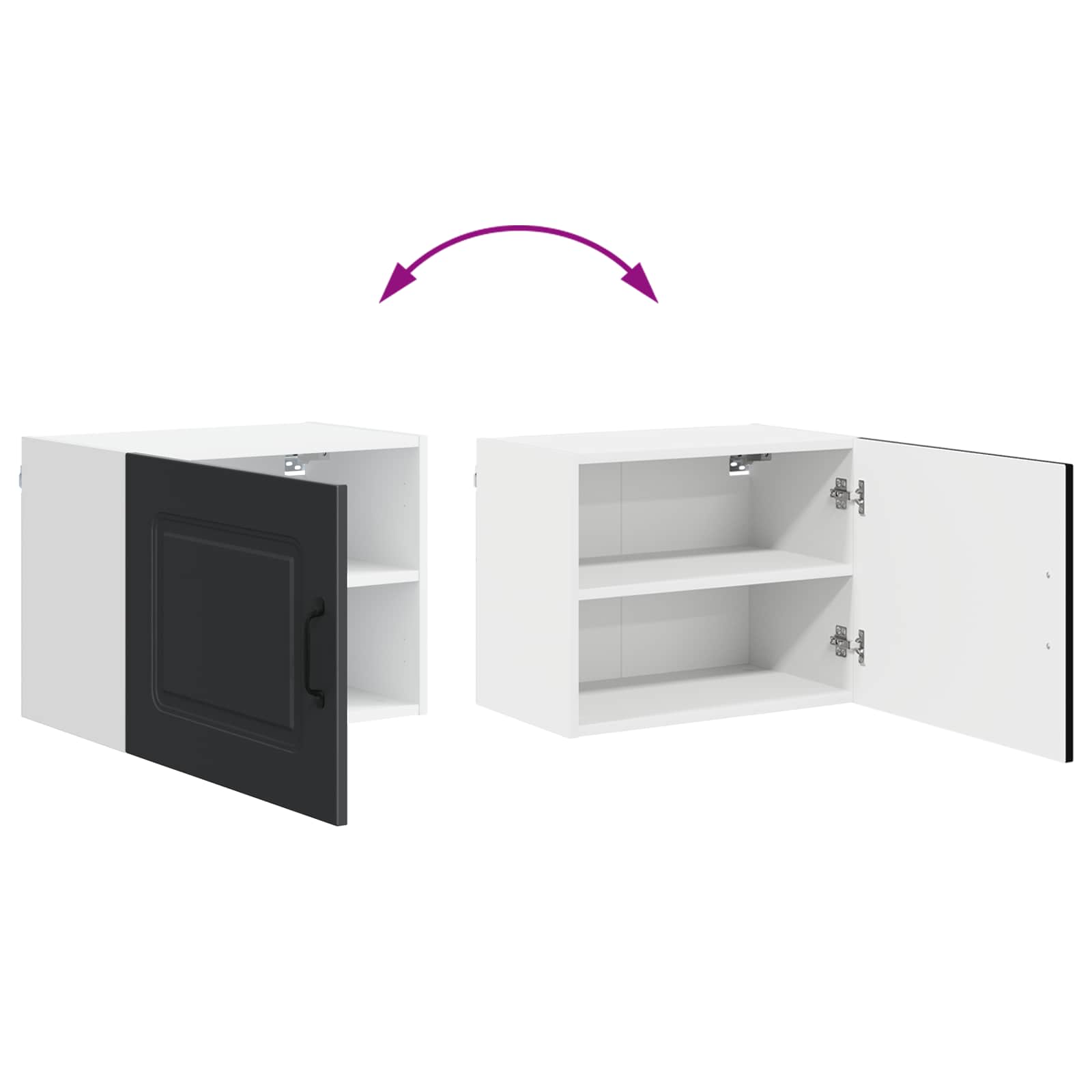 Ντουλάπα Κουζίνας με αποθήκευση Kalmar Μαύρο 50 x 31 x 40 εκ.