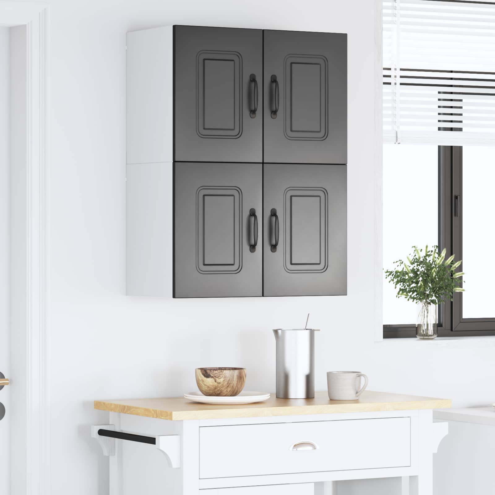 Ντουλάπα Κουζίνας Kalmar 2 pcs Μαύρο 60 x 31 x 40 εκ