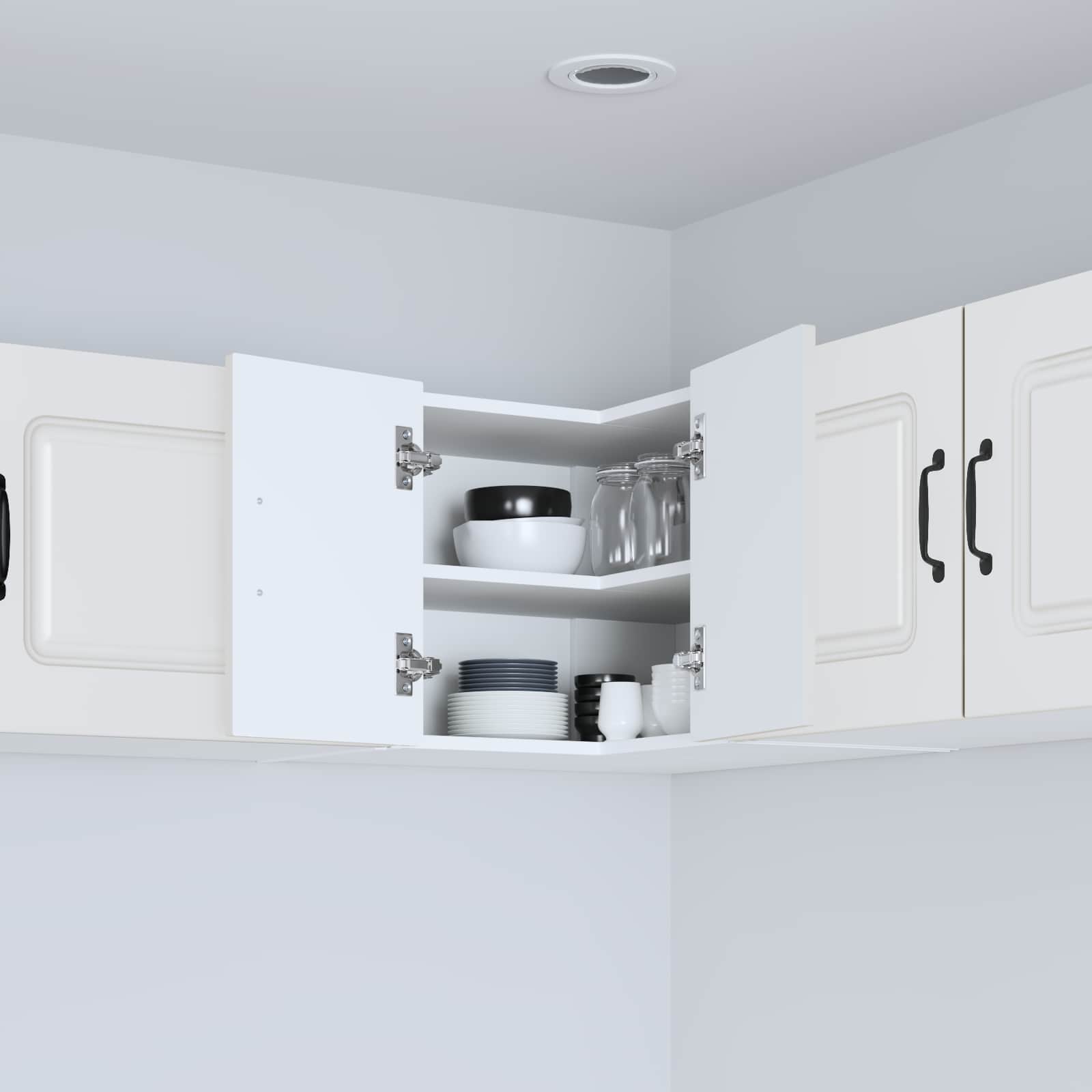 Ντουλάπα Κουζίνας με αποθήκευση Kalmar Λευκό 57 x 57 x 40 εκ.