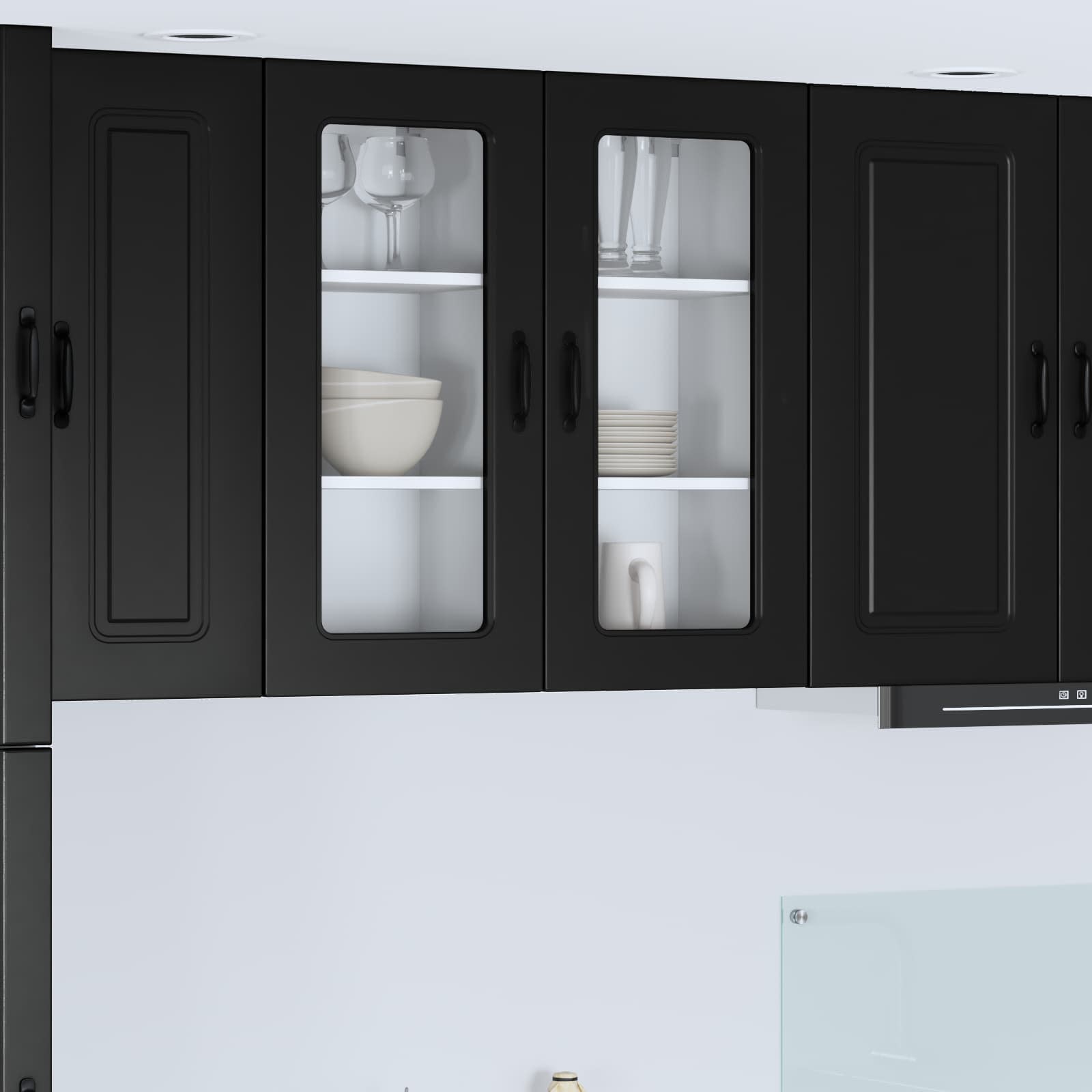 Πάνελ πλυντηρίου πιάτων Kalmar 2 pcs Μαύρο 40 x 31 x 80 εκ.