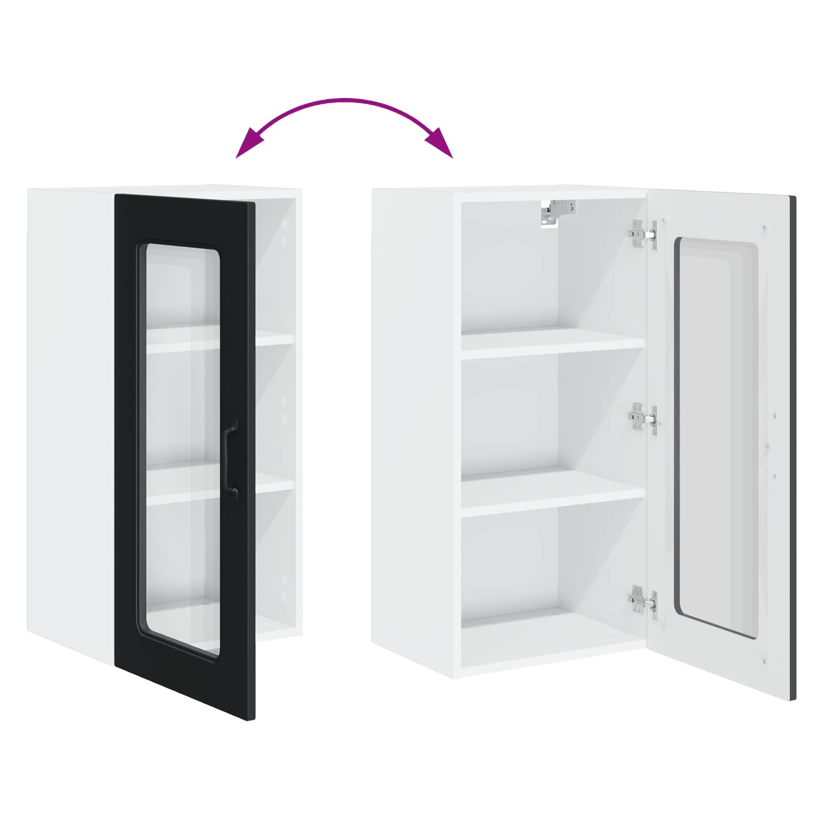 Πάνελ πλυντηρίου πιάτων Kalmar 2 pcs Μαύρο 40 x 31 x 80 εκ.