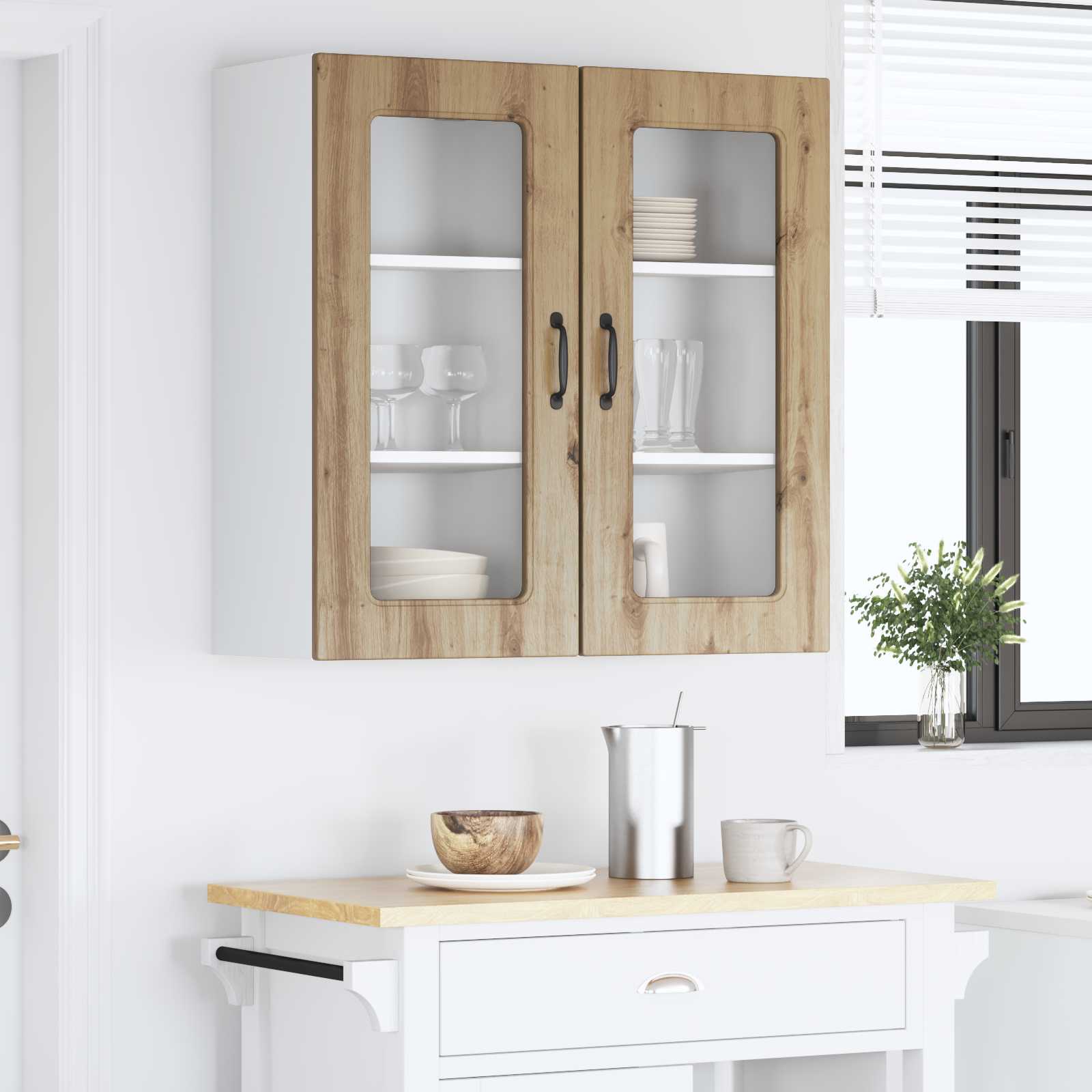 Ντουλάπα Κουζίνας Kalmar 2 pcs Artisan Oak 40 x 31 x 80 εκ.