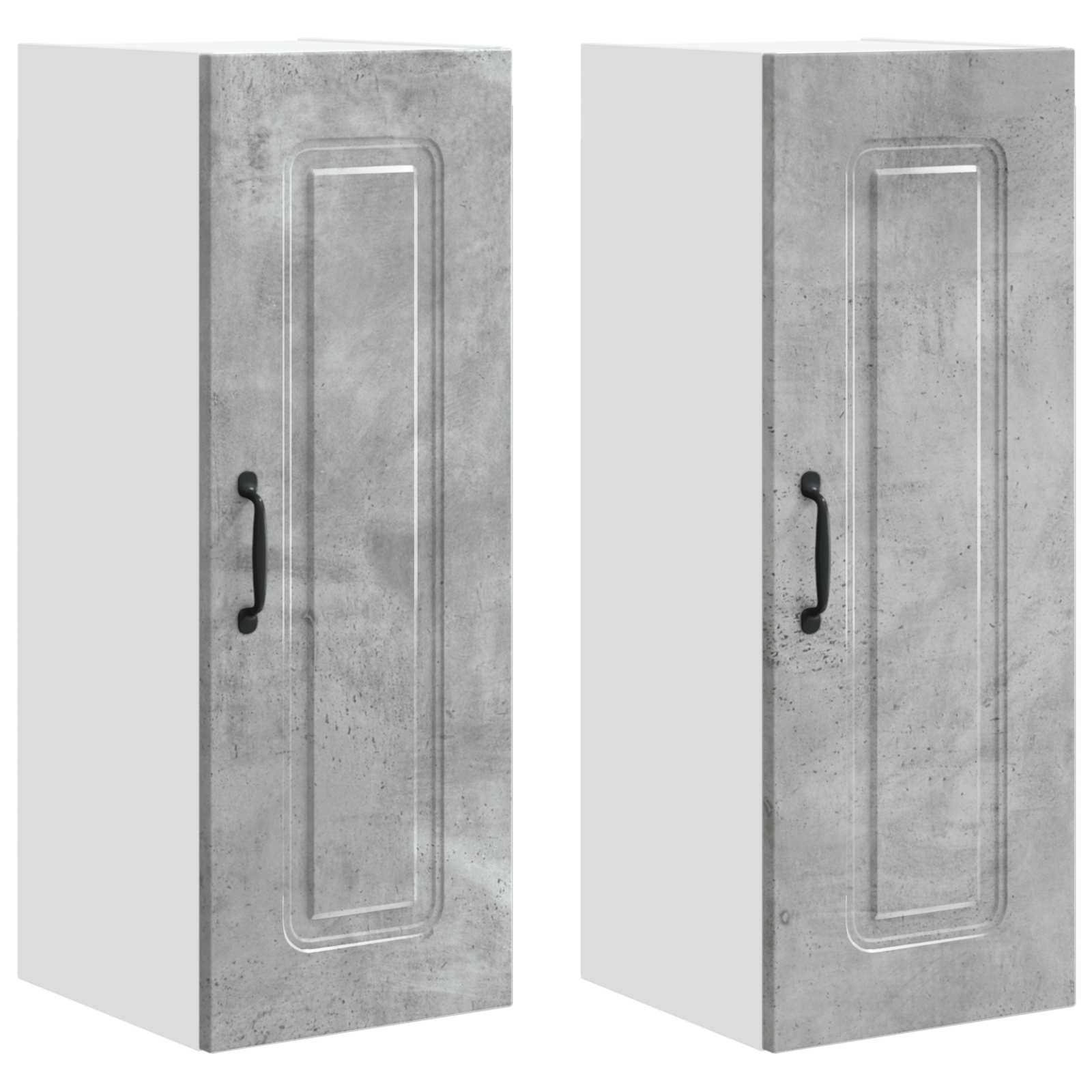 Ντουλάπα Κουζίνας Kalmar 2 pcs Σκυρόδεμα Γκρι 30 x 31 x 80 εκ.