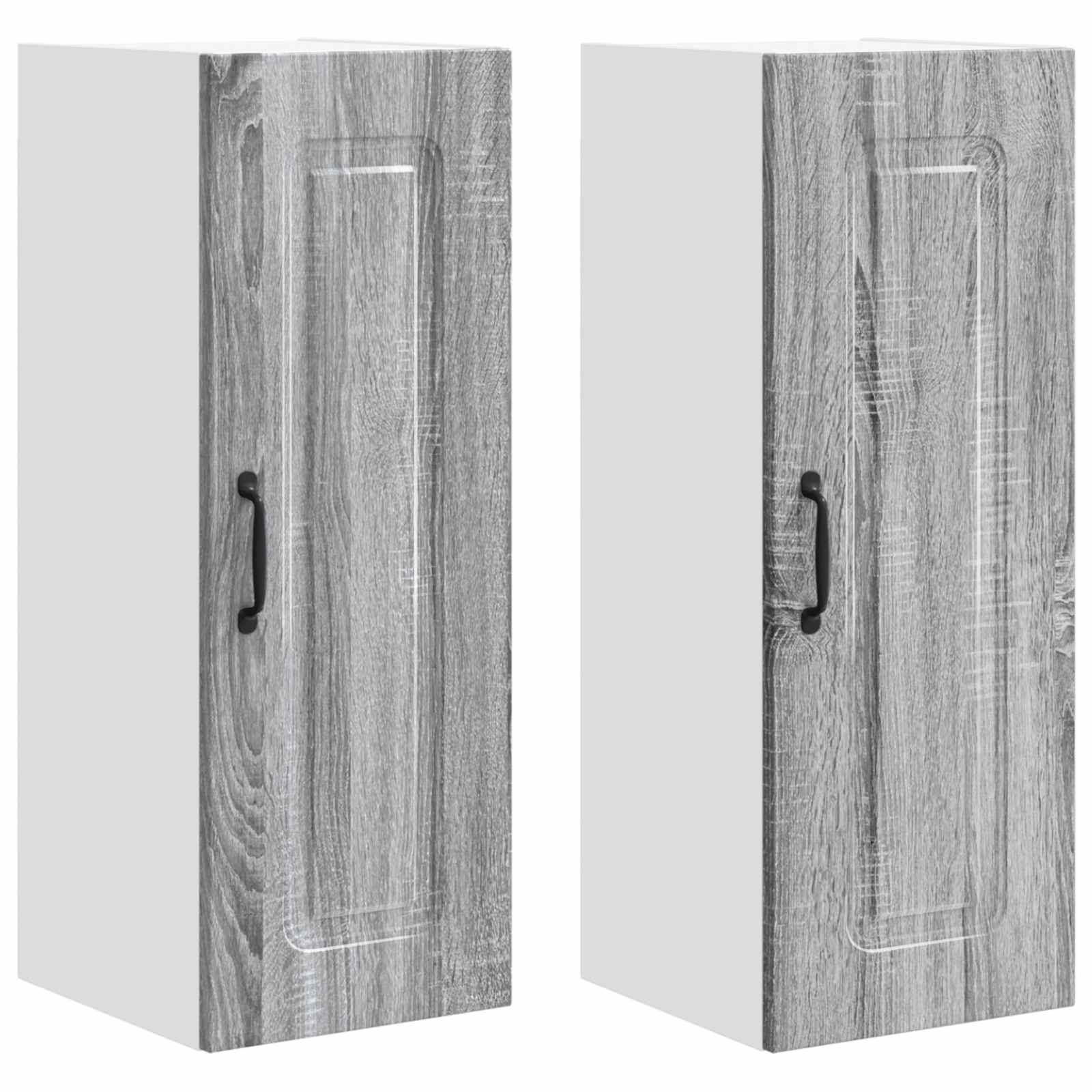 Ντουλάπα Κουζίνας Kalmar 2 pcs Γκρίζο Σονομα 30 x 31 x 80 εκ.