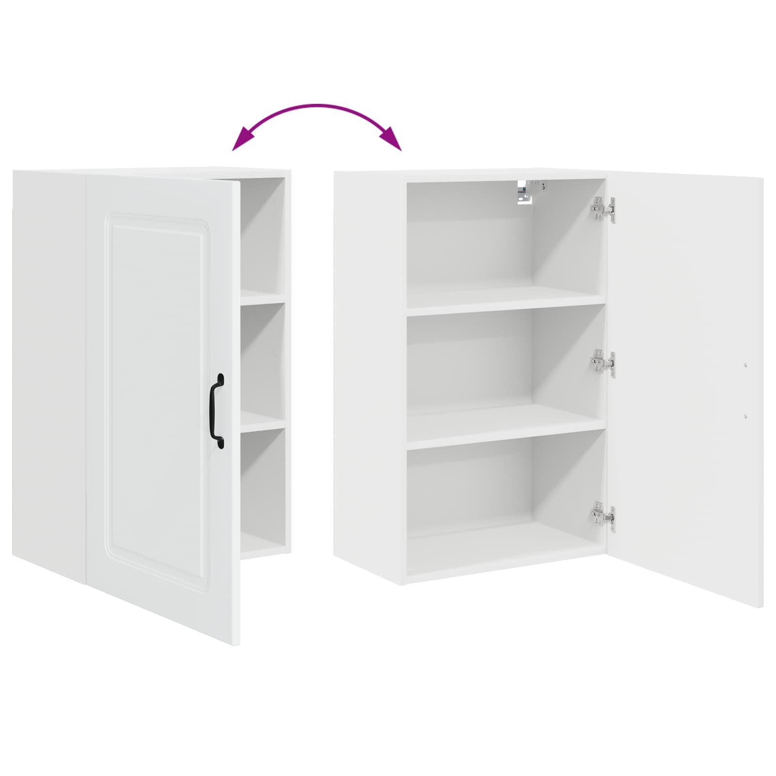 Ντουλάπα Κουζίνας με αποθήκευση Kalmar Λευκό 50 x 31 x 80 εκ. - Pakobazaar