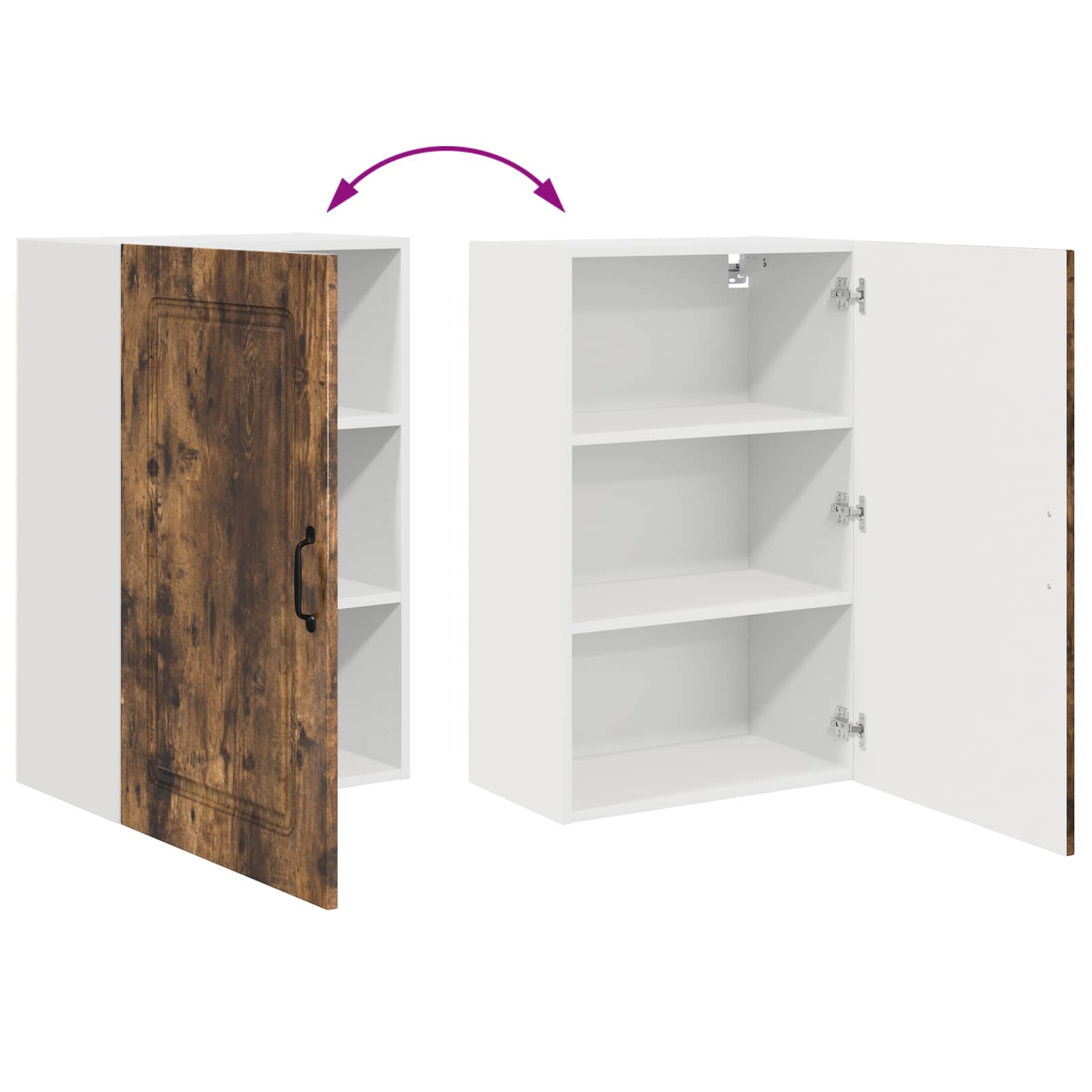 Πάνελ πλυντηρίου πιάτων Kalmar Καπνιστό Δρύς 50 x 31 x 80 εκ.