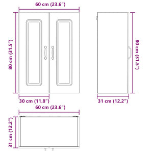 Πάνελ πλυντηρίου πιάτων Kalmar Δρύς Sonoma 60 x 31 x 80 εκ.