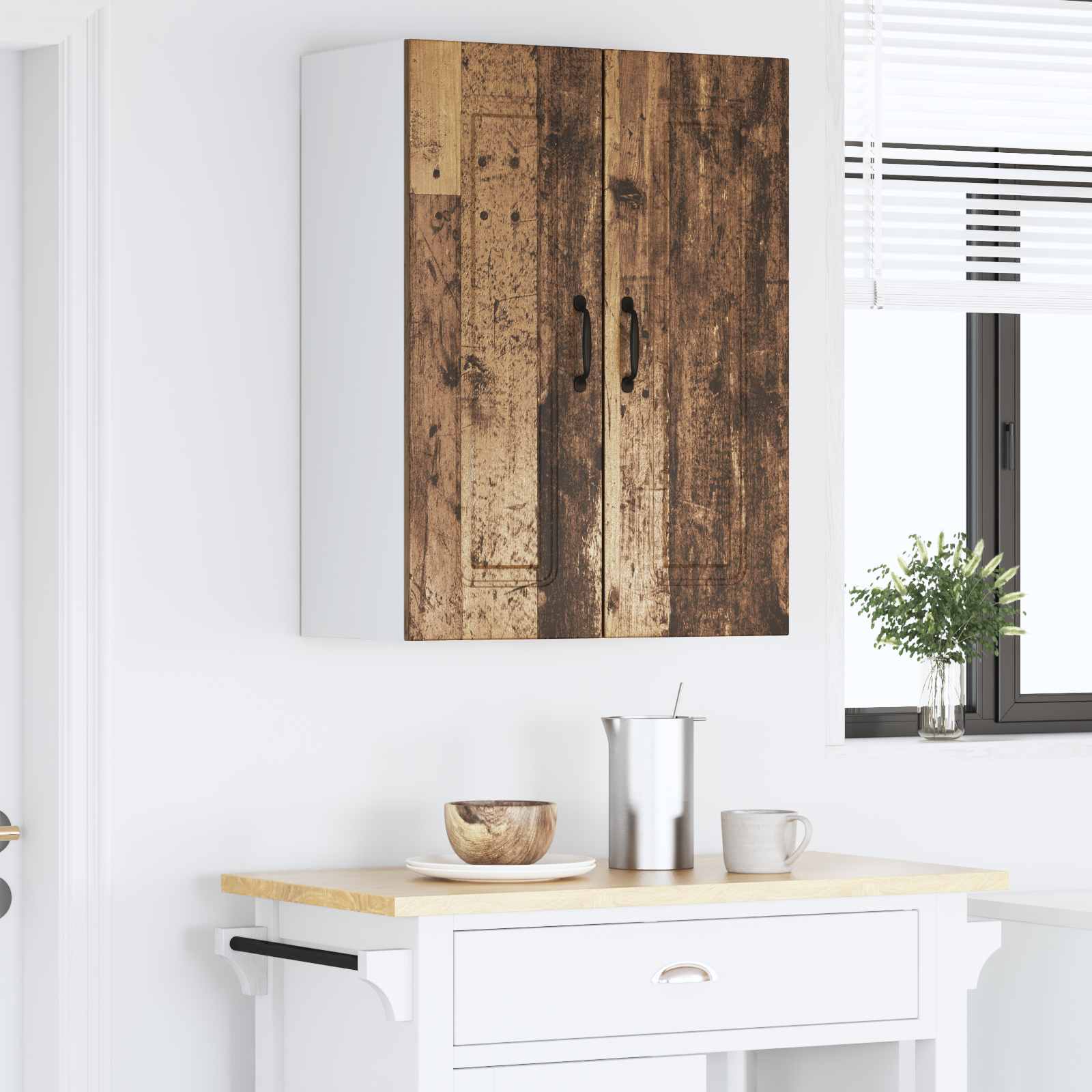 Ντουλάπα Κουζίνας Kalmar Παλιό ξύλο 60 x 31 x 80 εκ. - Pakobazaar