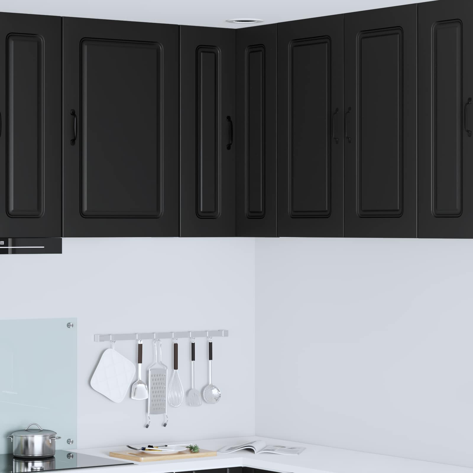 Ντουλάπα Κουζίνας με αποθήκευση Kalmar Μαύρο 57 x 57 x 80 εκ. - Pakobazaar