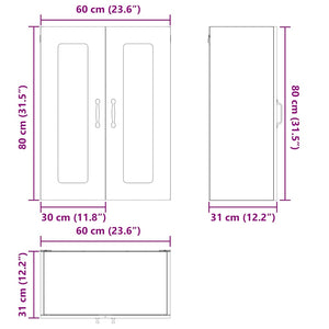 Πάνελ πλυντηρίου πιάτων Kalmar Δρύς Sonoma 60 x 31 x 80 εκ.