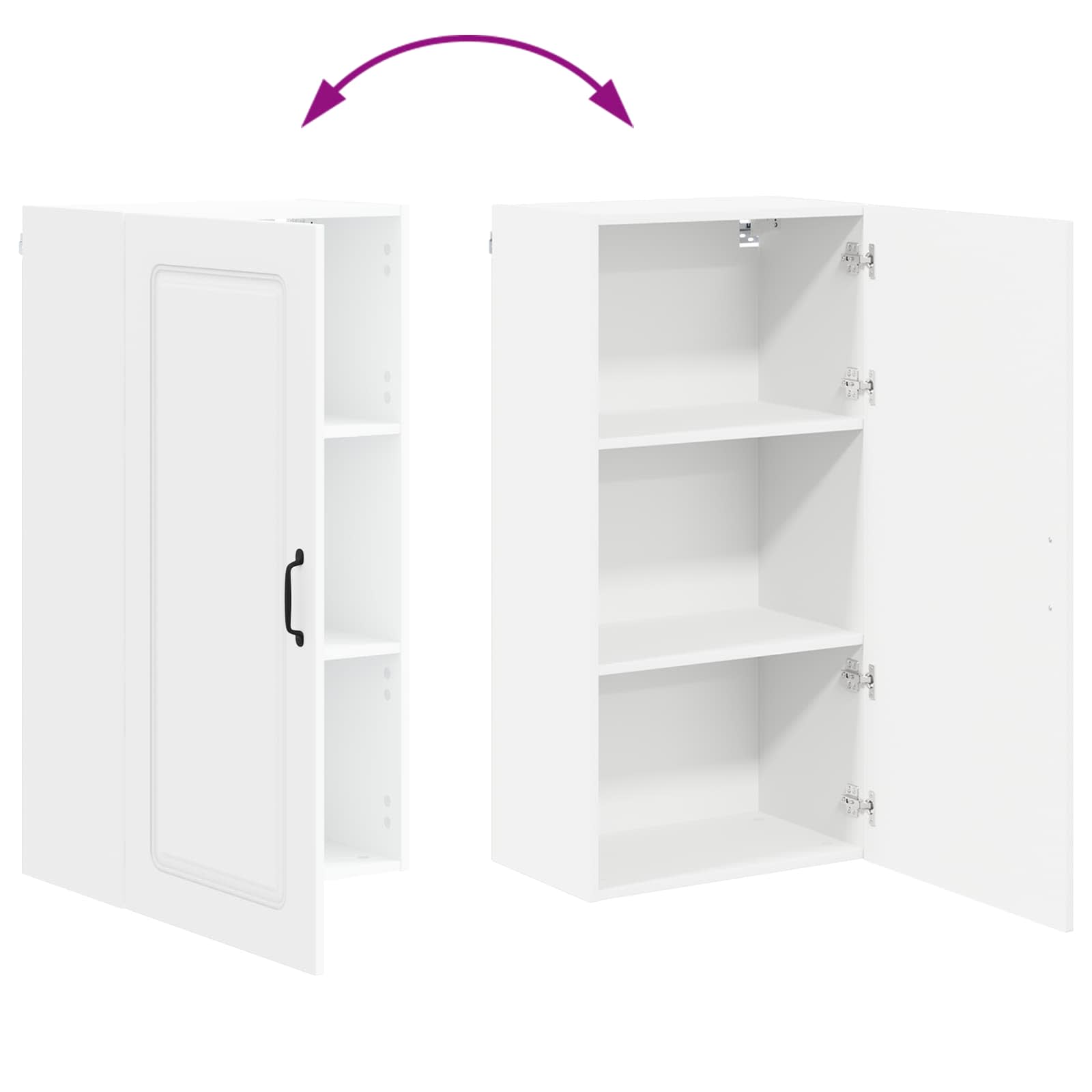 Ντουλάπα Κουζίνας με αποθήκευση Kalmar Λευκό 50 x 31 x 100 εκ.