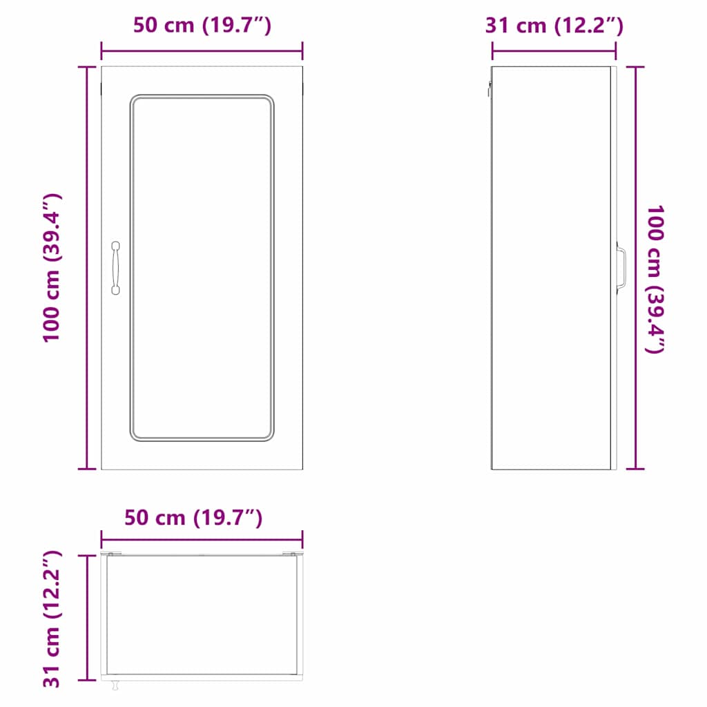 Ντουλάπα Κουζίνας με αποθήκευση Kalmar Λευκό 50 x 31 x 100 εκ.