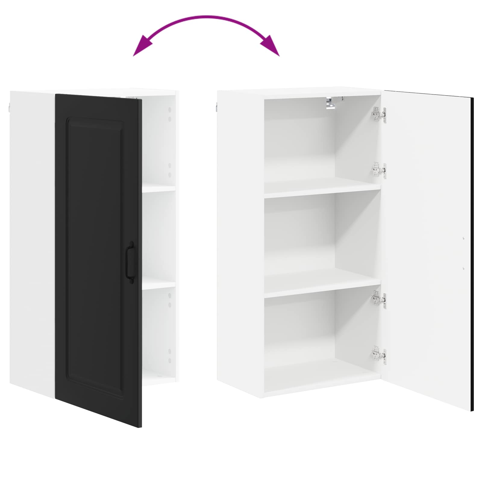 Πάνελ πλυντηρίου πιάτων Kalmar Μαύρο 50 x 31 x 100 εκ.