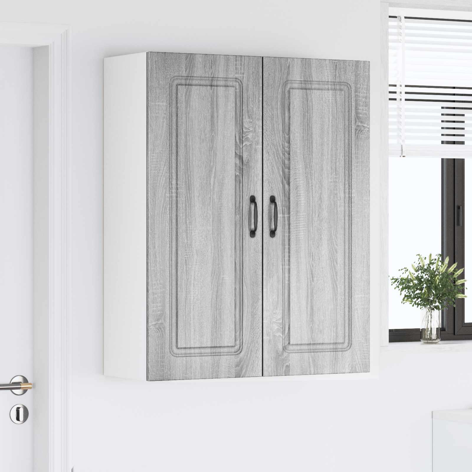 Ντουλάπα Κουζίνας Kalmar Γκρίζο Σονομα 80 x 31 x 100 εκ. - Pakobazaar