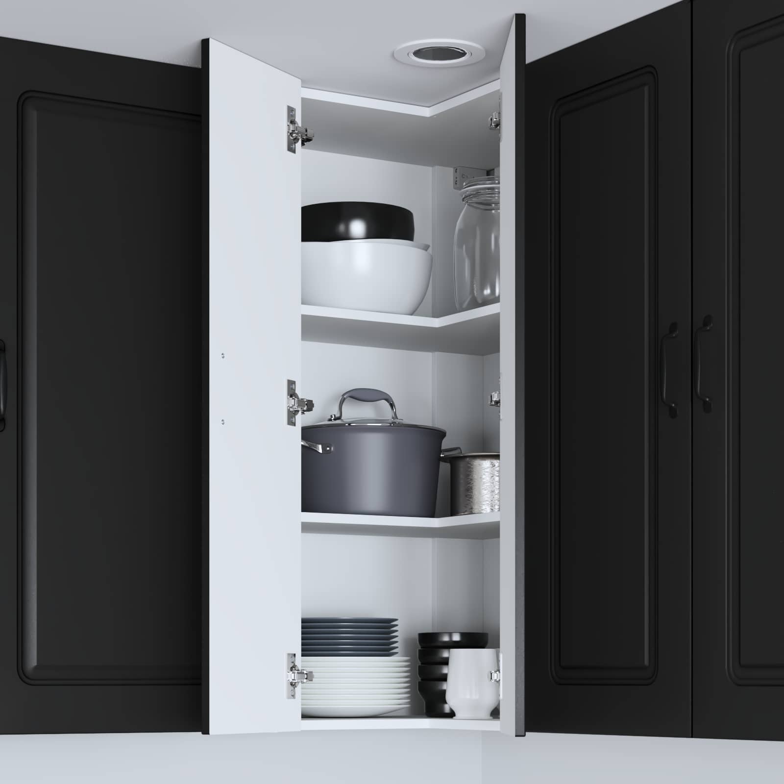 Πάνελ πλυντηρίου πιάτων Kalmar Μαύρο 57 x 57 x 100 εκ.