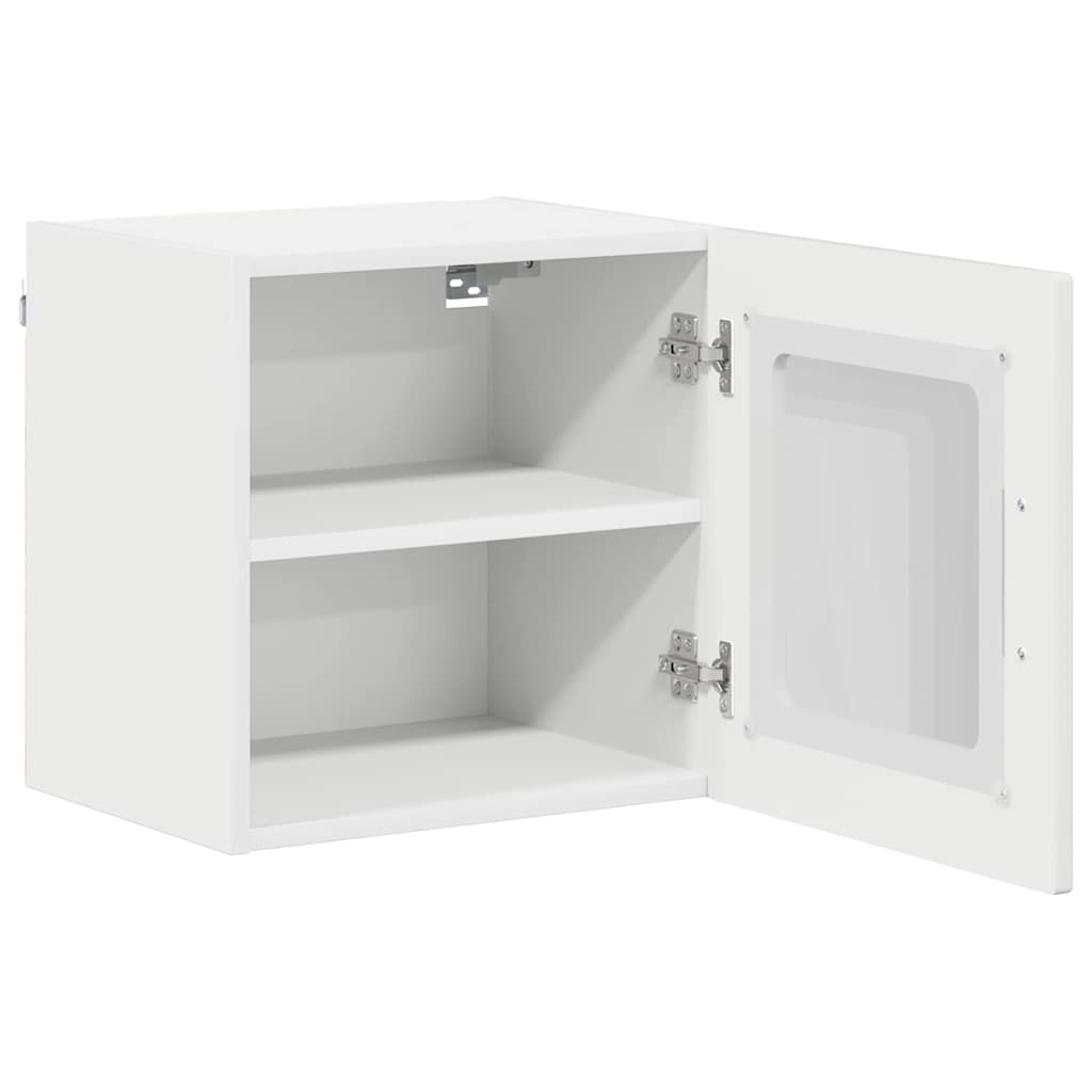 Ραφιέρα τοίχου LUCCA 2 pcs Γυαλιστερό Λευκό 40 x 31 x 40 εκ.