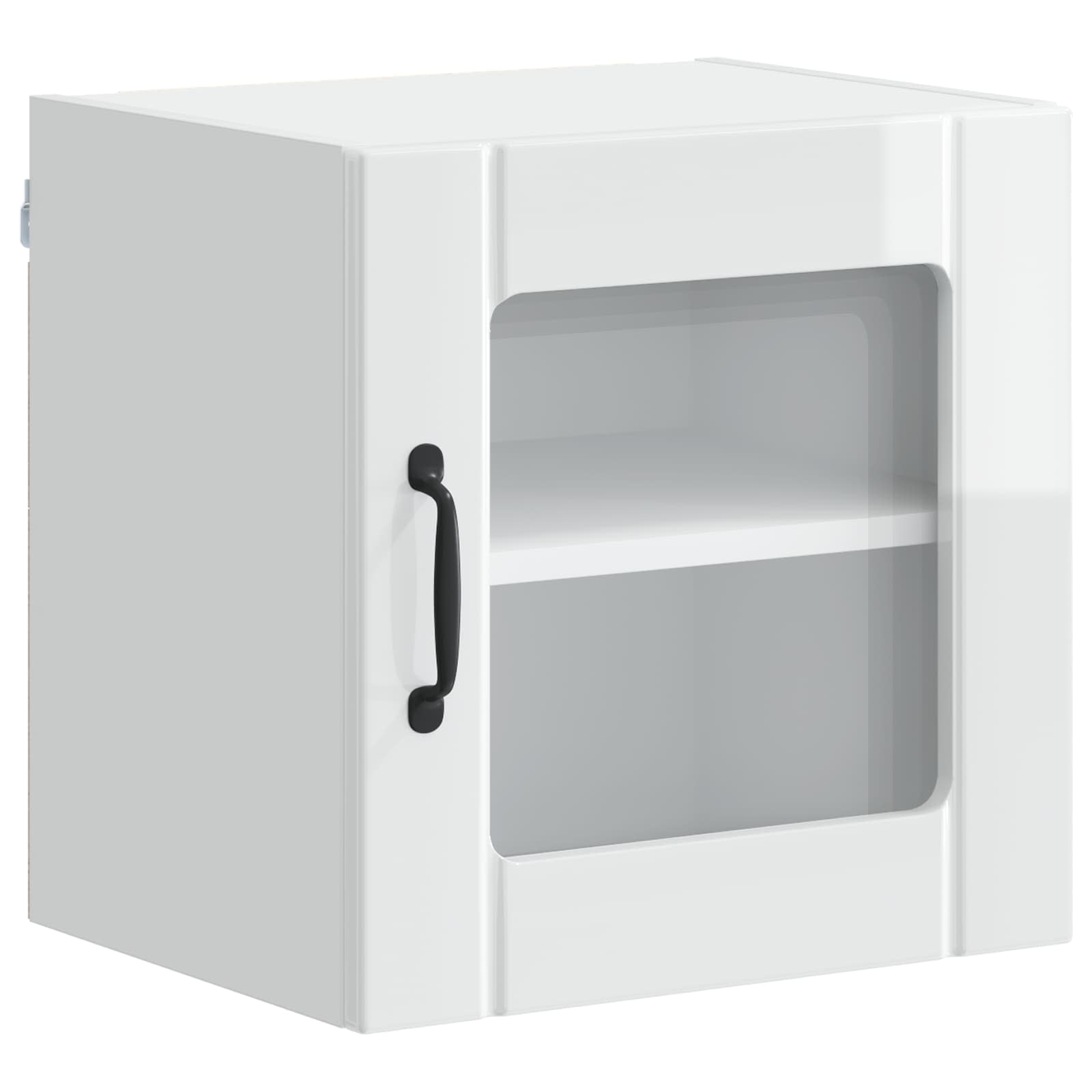 Ραφιέρα τοίχου LUCCA 2 pcs Γυαλιστερό Λευκό 40 x 31 x 40 εκ.