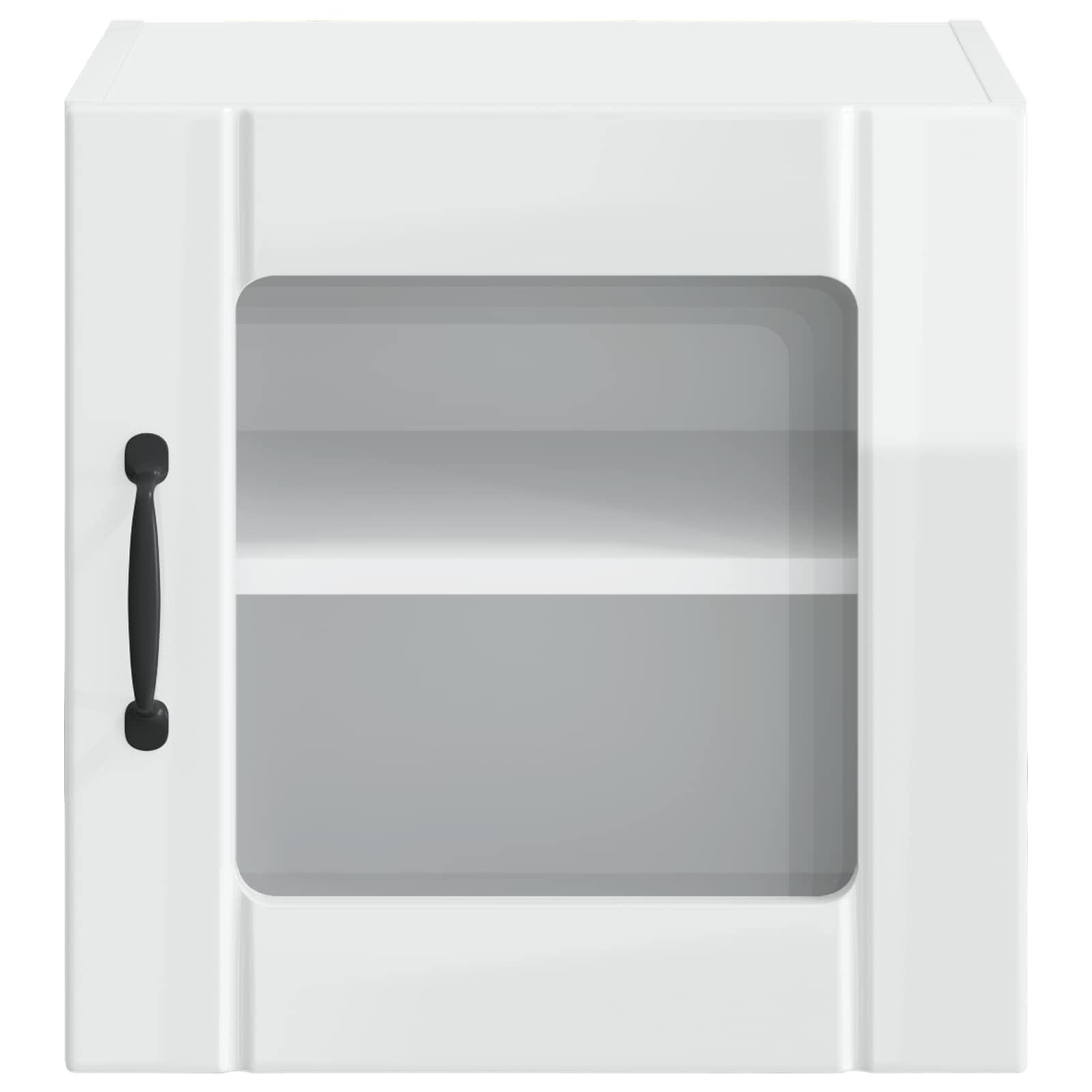 Ραφιέρα τοίχου LUCCA 2 pcs Γυαλιστερό Λευκό 40 x 31 x 40 εκ.