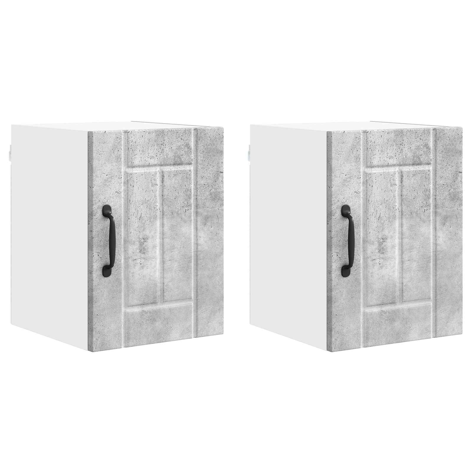Ντουλάπα Κουζίνας Lucca 2 pcs Σκυρόδεμα Γκρι 30 x 31 x 40 εκ. - Pakobazaar