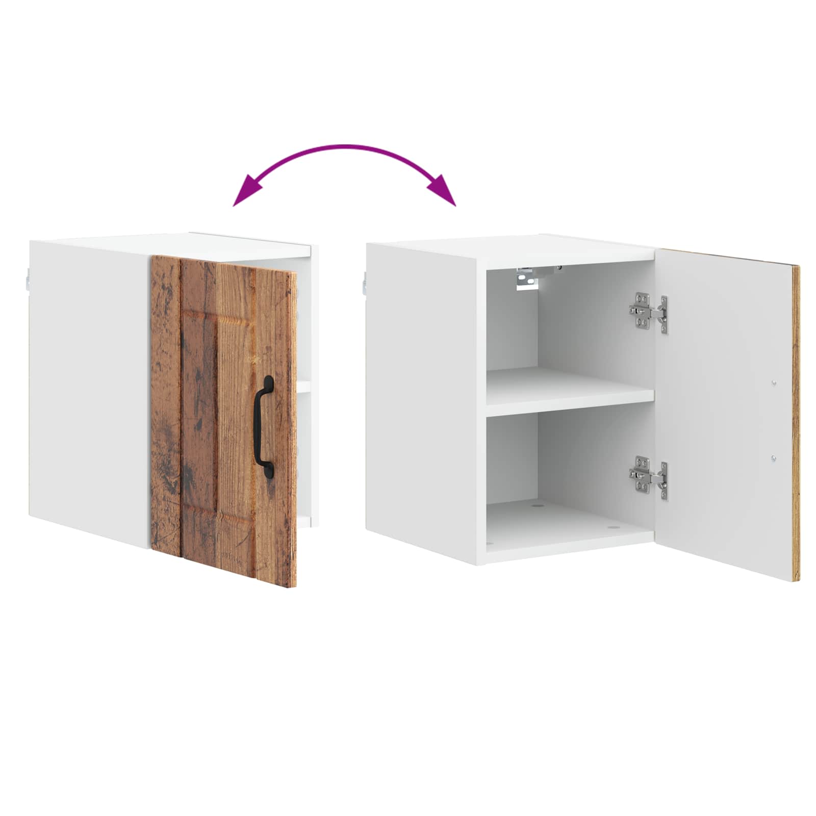 Ντουλάπα Κουζίνας 2 pcs Παλιό ξύλο 30 x 31 x 40 εκ.