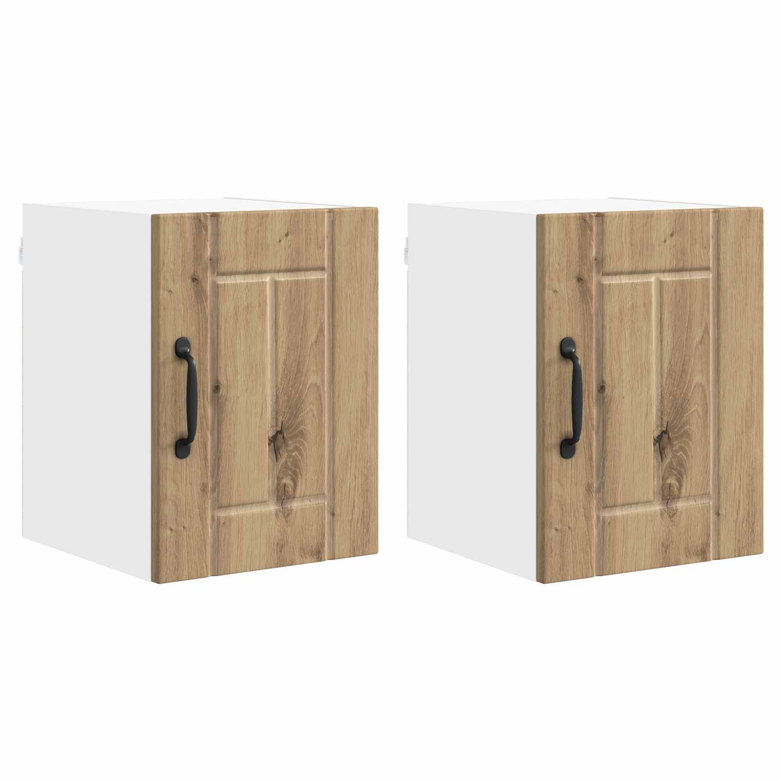 Ντουλάπα Τοίχου LUCCA 2 pcs Artisan Δρυς Επεξεργασμένο Ξύλο