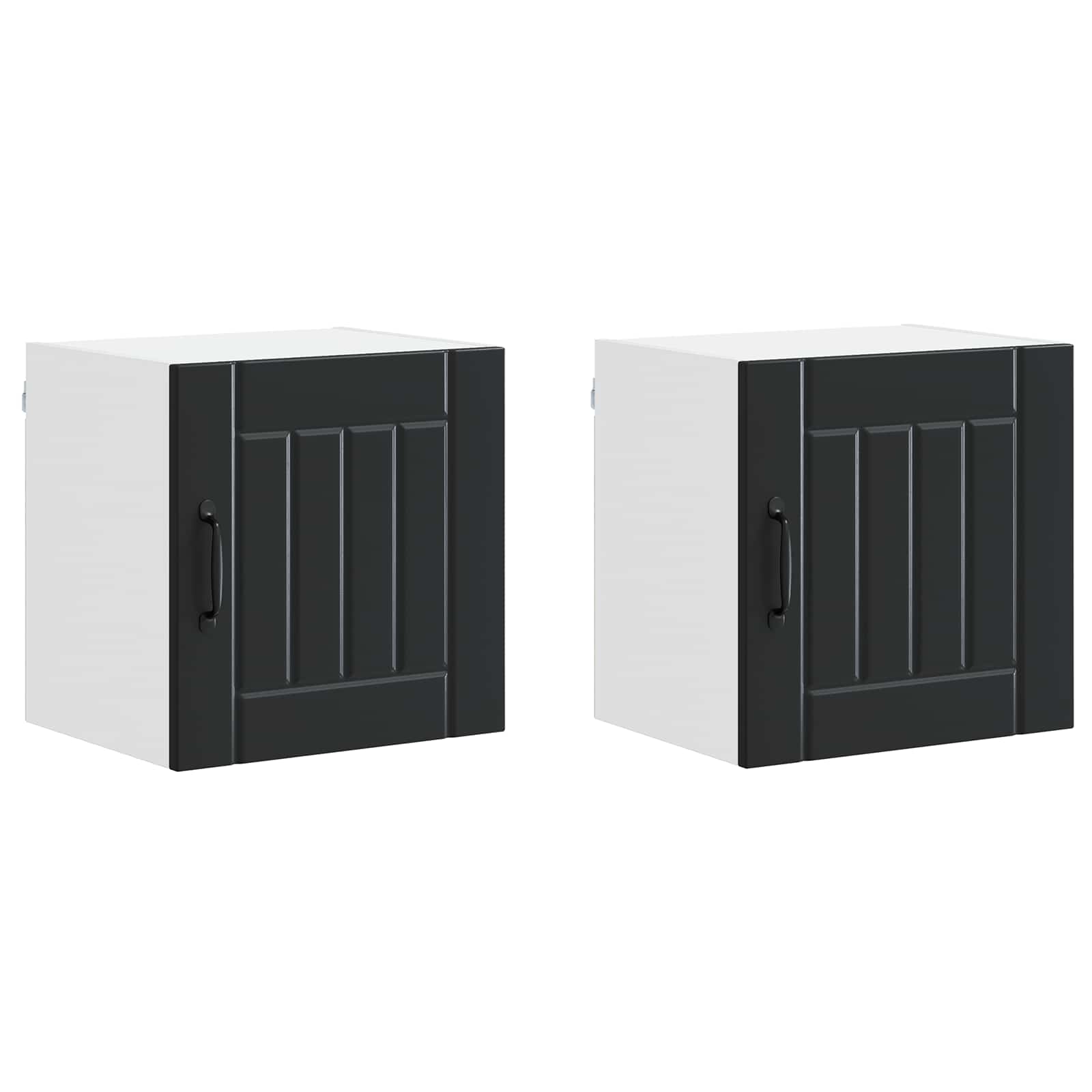 Ντουλάπα Τοίχου LUCCA 2 pcs Μαύρο 40 x 31 x 40 εκ.