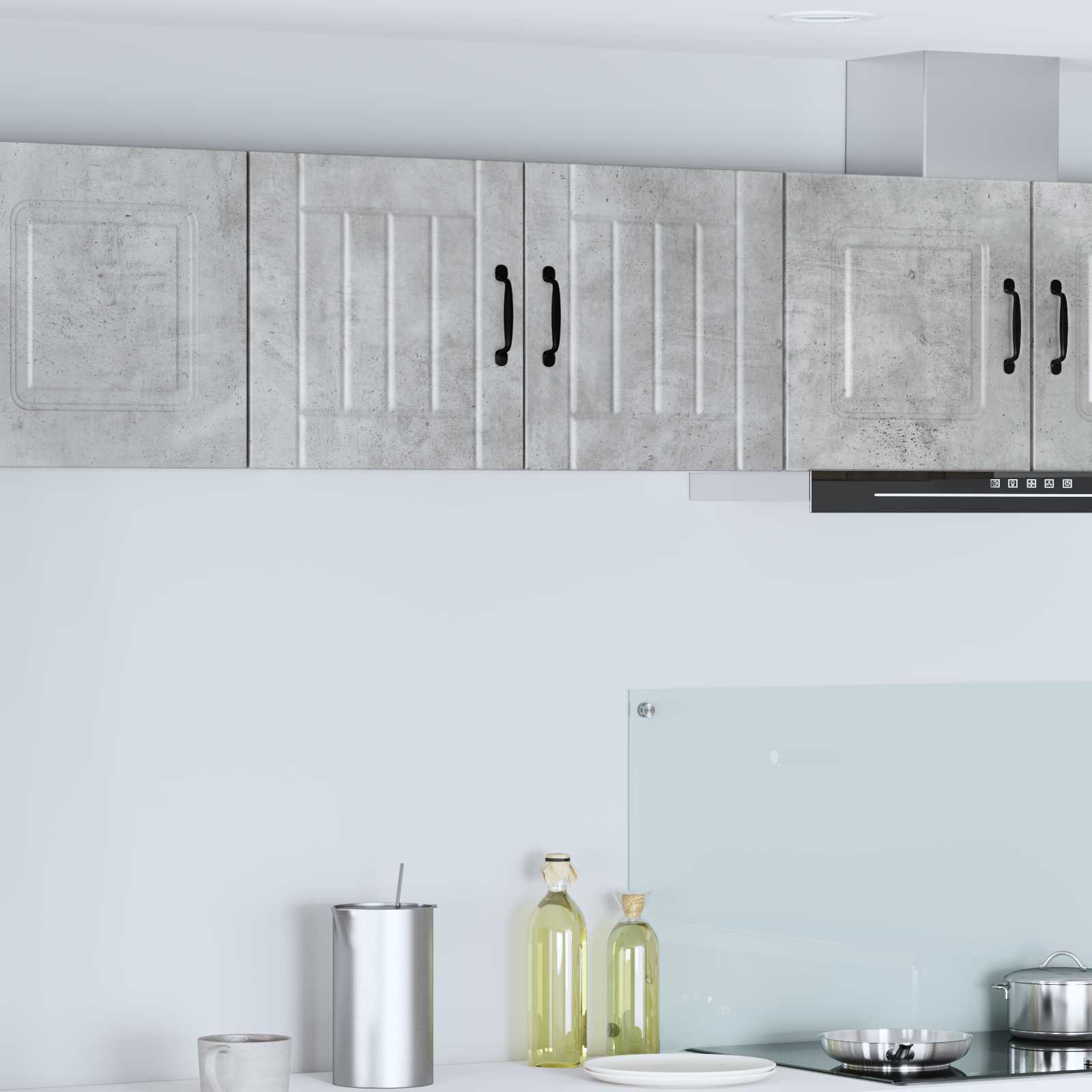 Ντουλάπα Κουζίνας Lucca 2 pcs Σκυρόδεμα Γκρι 40 x 31 x 40 εκ. - Pakobazaar