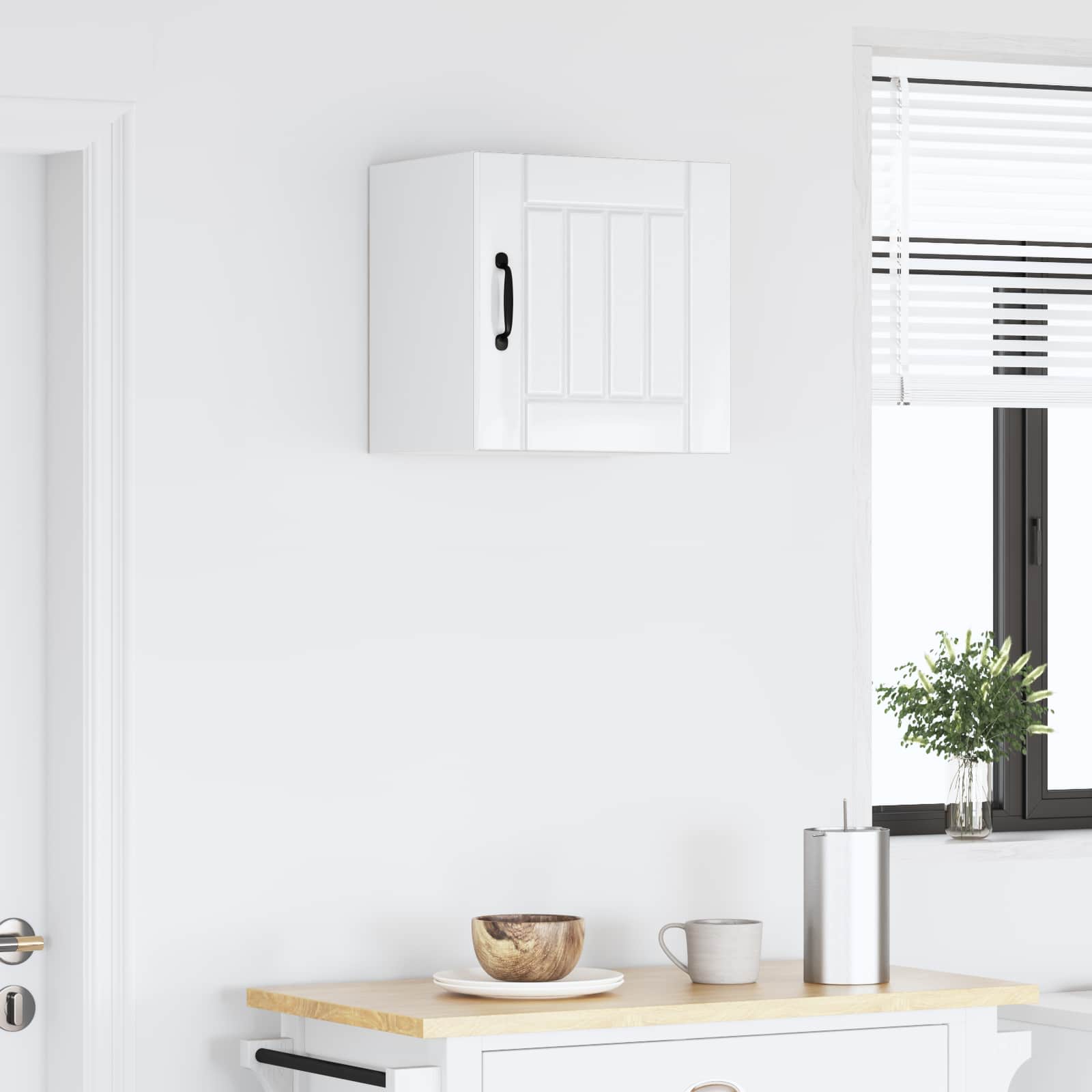 Ντουλάπα Κουζίνας Lucca Γυαλιστερό Λευκό 40 x 31 x 40 εκ.