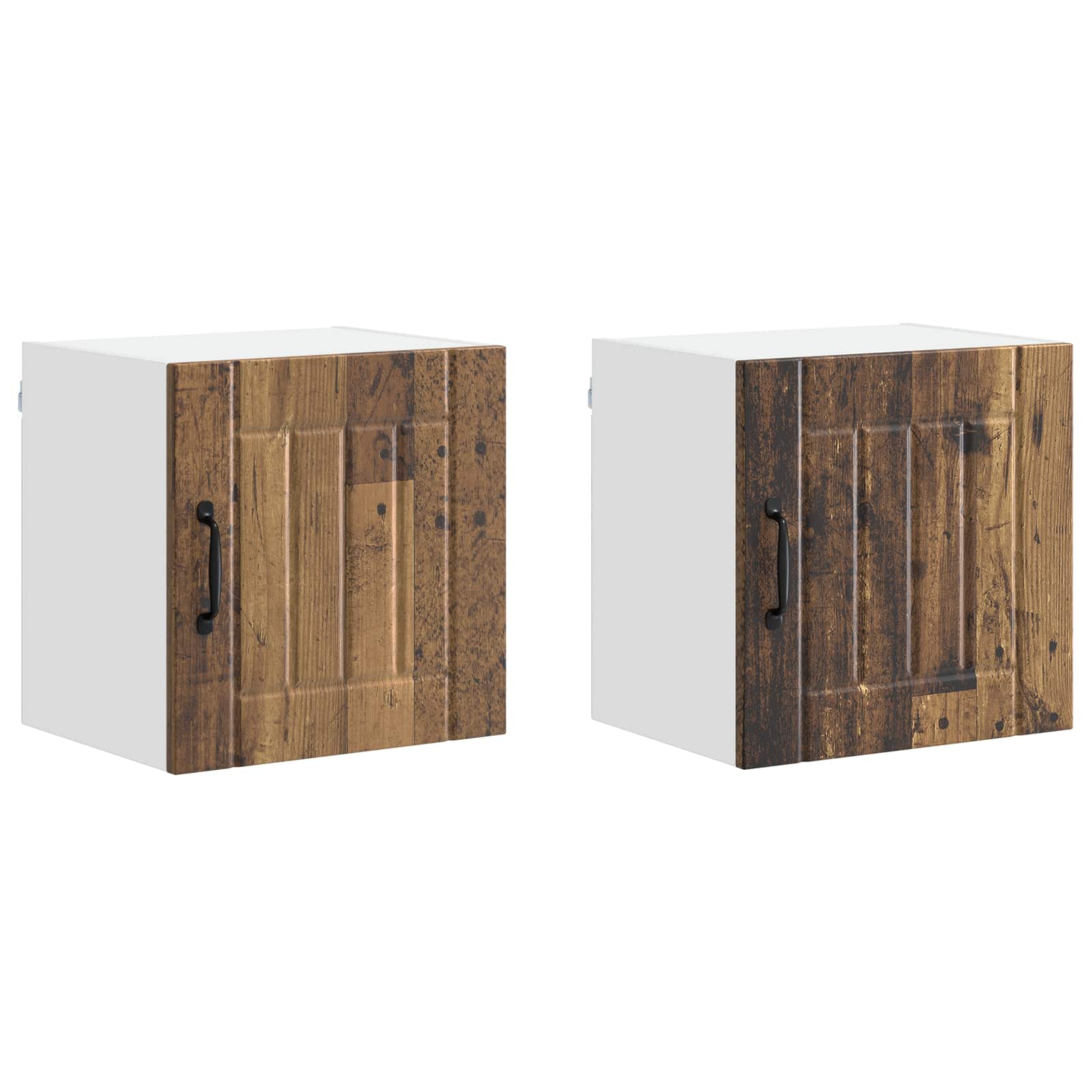 Ντουλάπα Τοίχου LUCCA 2 pcs Παλαιωμένο ξύλο 40 x 31 x 40 εκ.