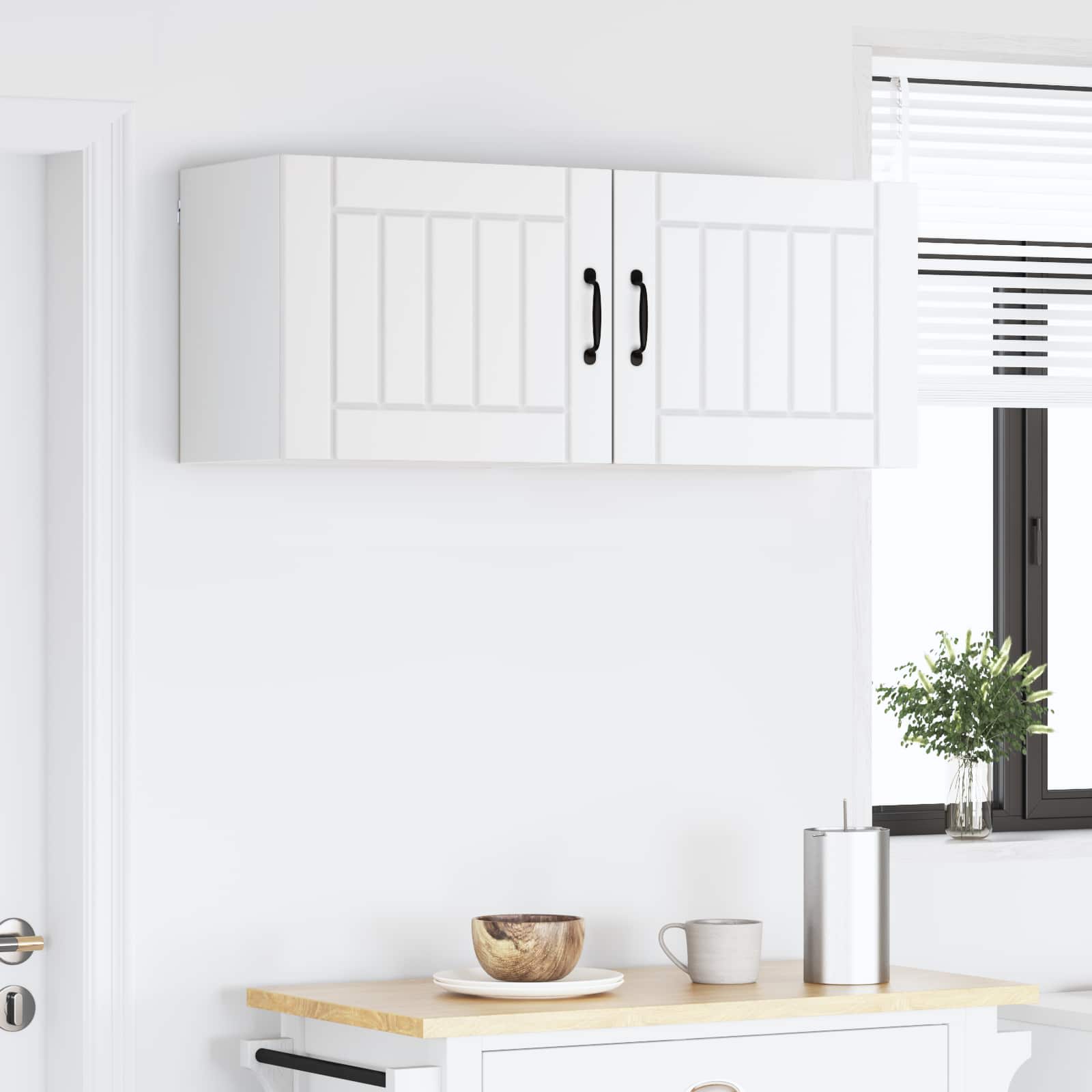 Ντουλάπα Κουζίνας 2 pcs Λευκό 50 x 31 x 40 εκ.